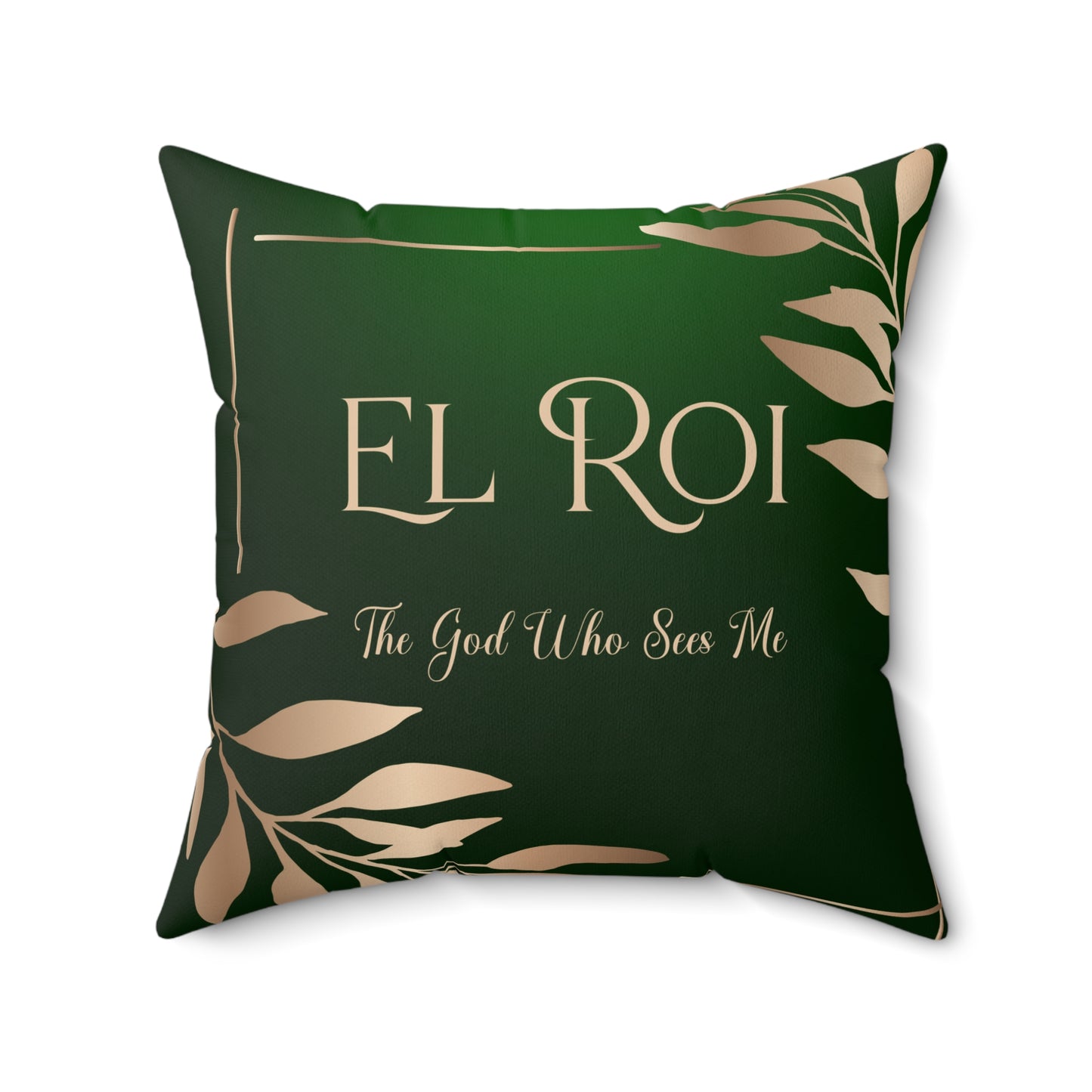 El Roi - (Emerald) Faux Suede Square Pillow