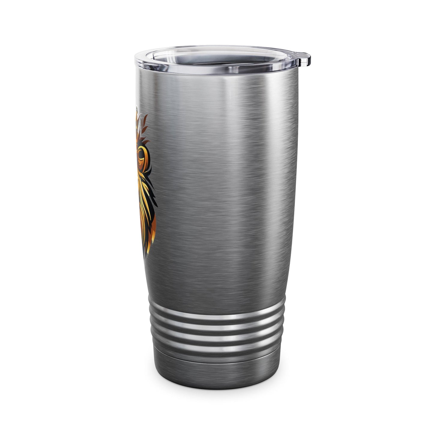 Lion of the Tribe of Judah (Brown Print) Ringneck Tumbler, 20oz
