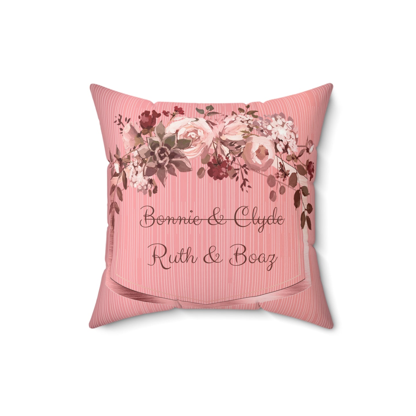 Ruth & Boaz Faux Suede Square Pillow