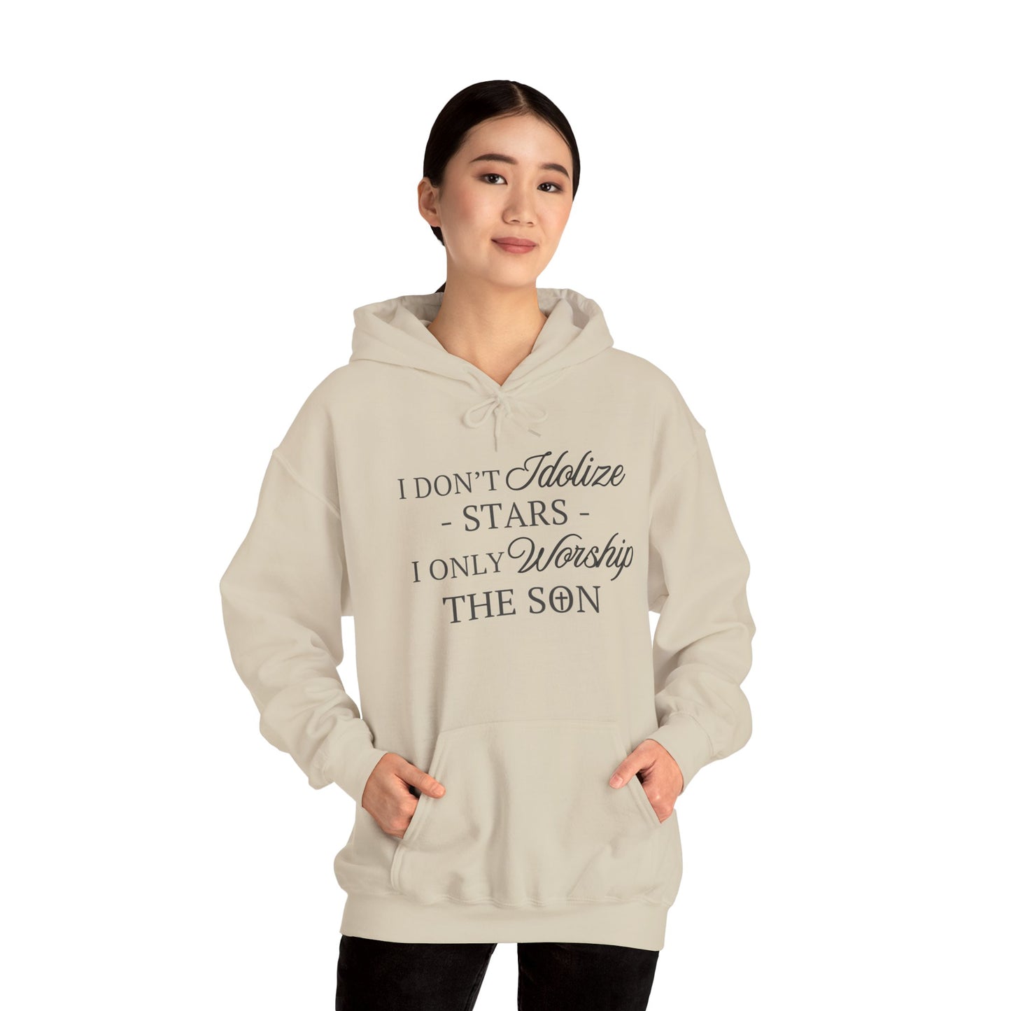 The Son (black print) Unisex Heavy Blend™ Hooded Sweatshirt