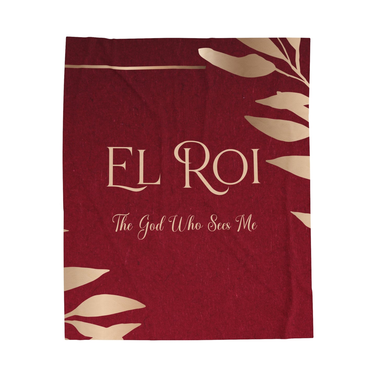 El Roi (Ruby)Velveteen Plush Blanket