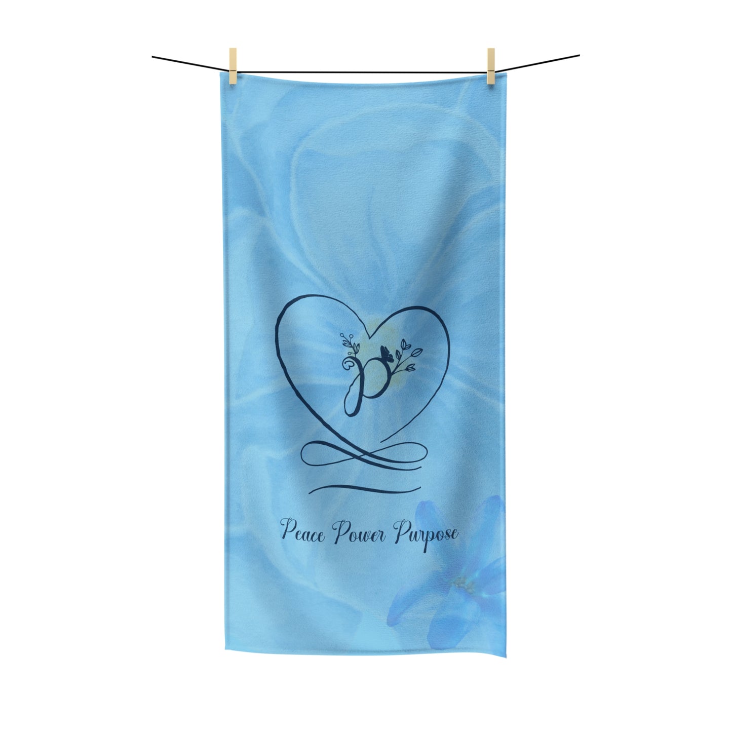 Peace Polycotton Towel