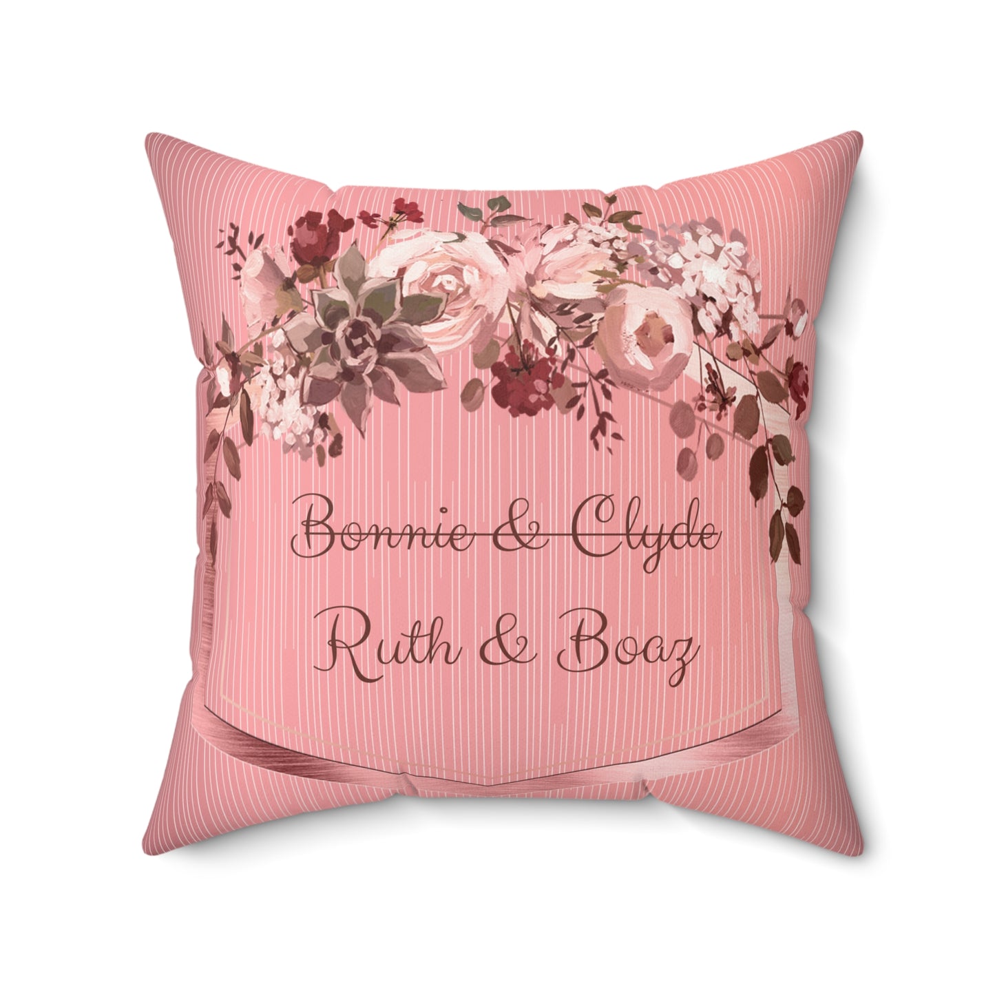 Ruth & Boaz Faux Suede Square Pillow
