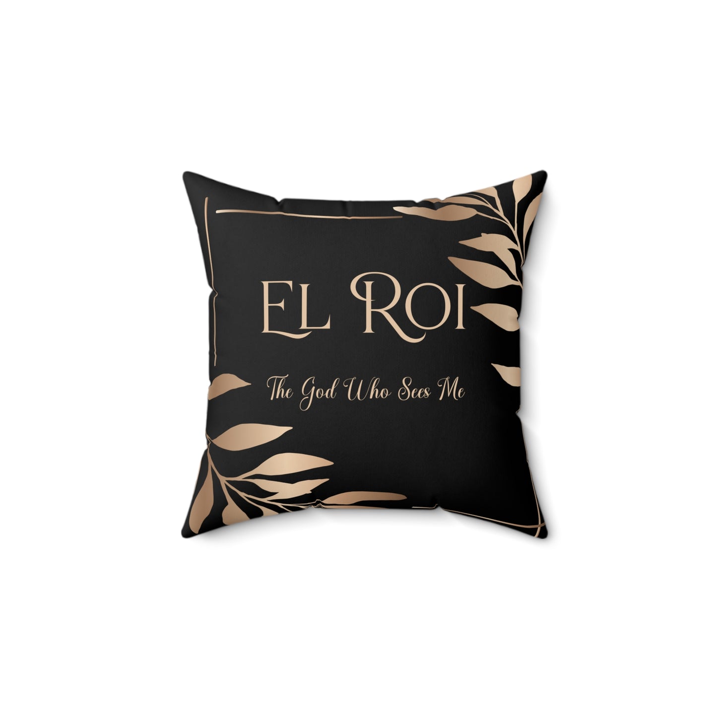 El Roi - (Onyx) Faux Suede Square Pillow