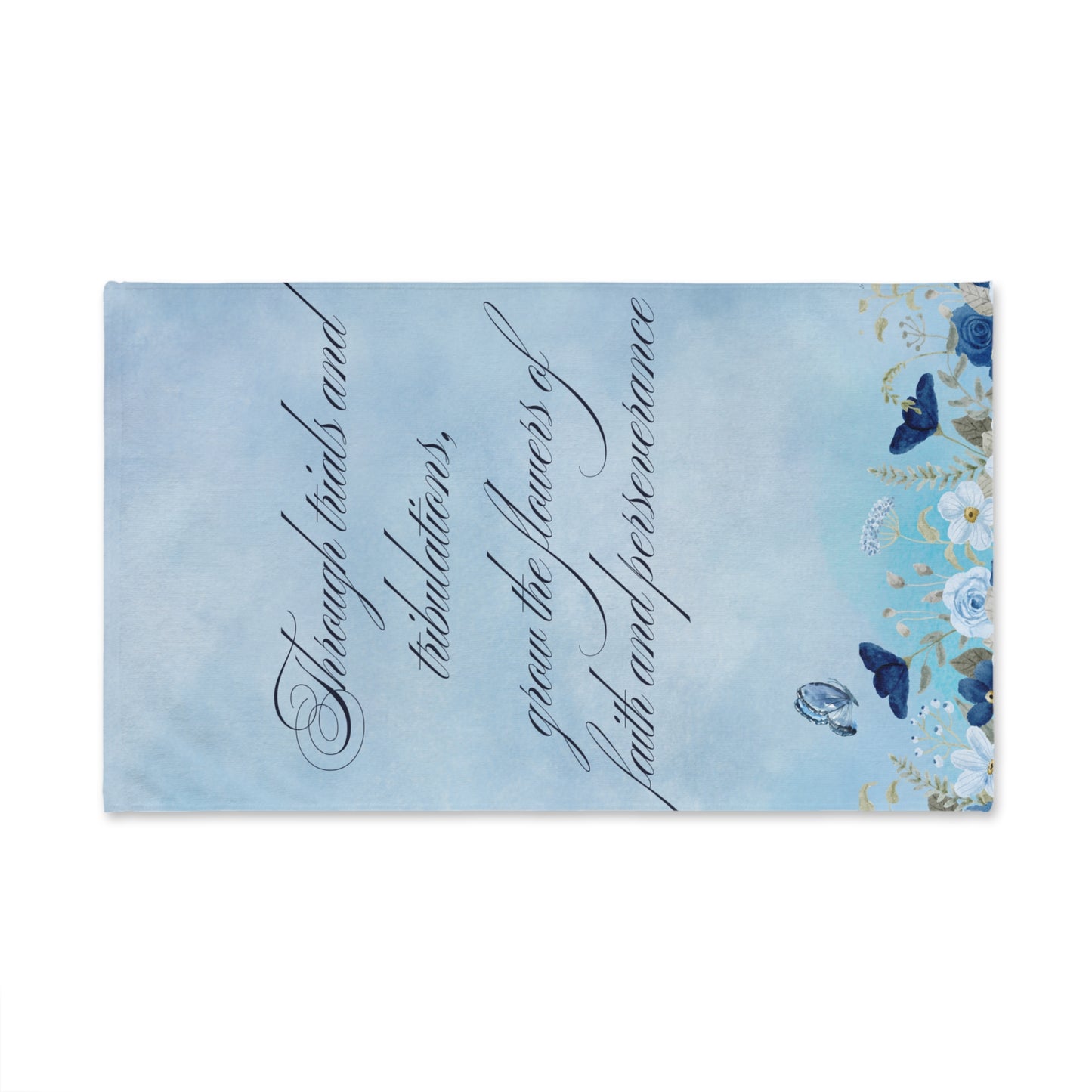 Flowers of Faith Hand Towel
