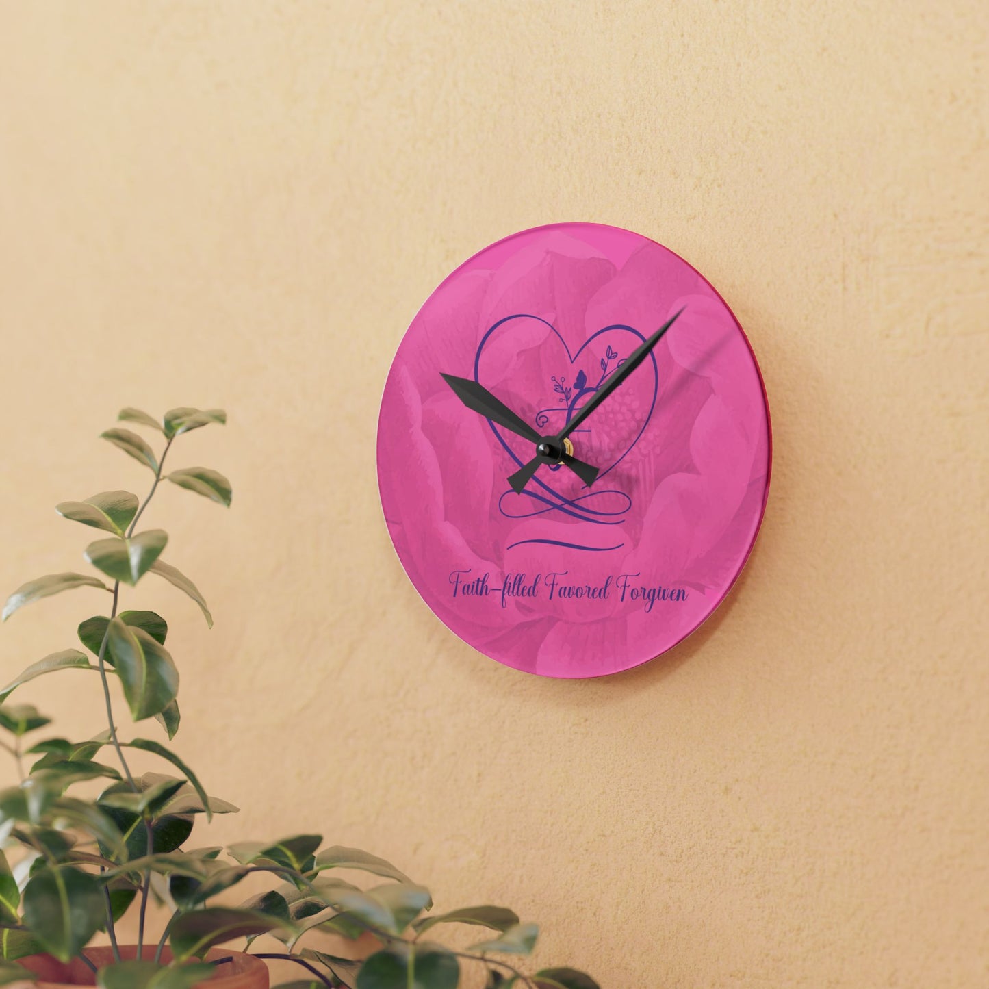 Favored Acrylic Wall Clock