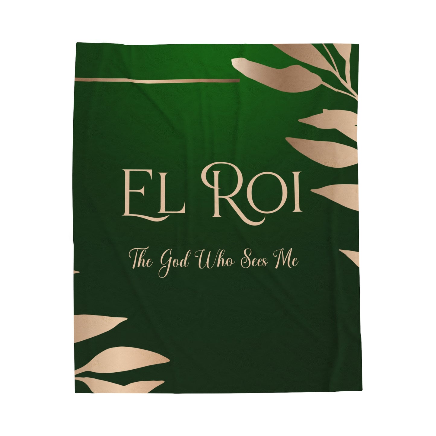 El Roi (Emerald) Velveteen Plush Blanket