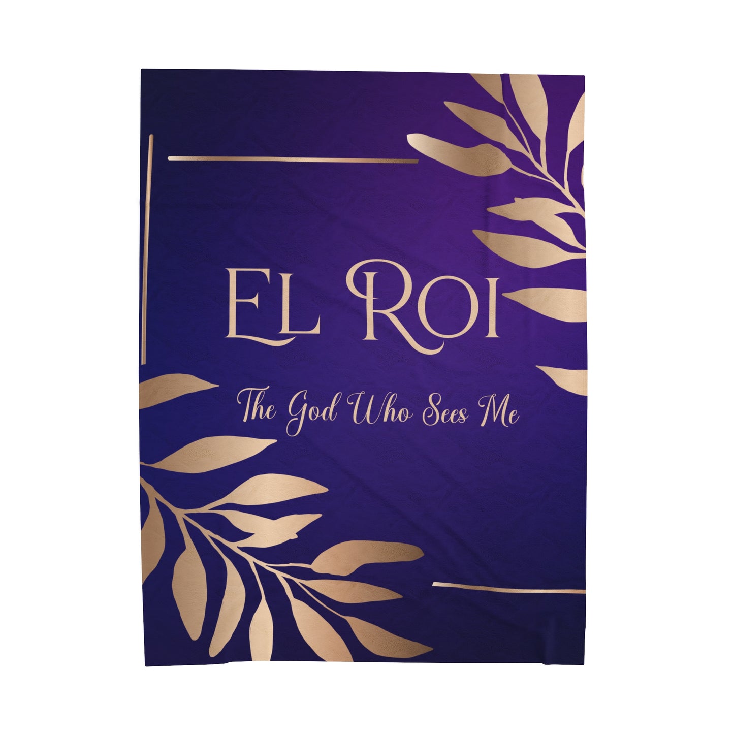 El Roi (Amethyst) Velveteen Plush Blanket
