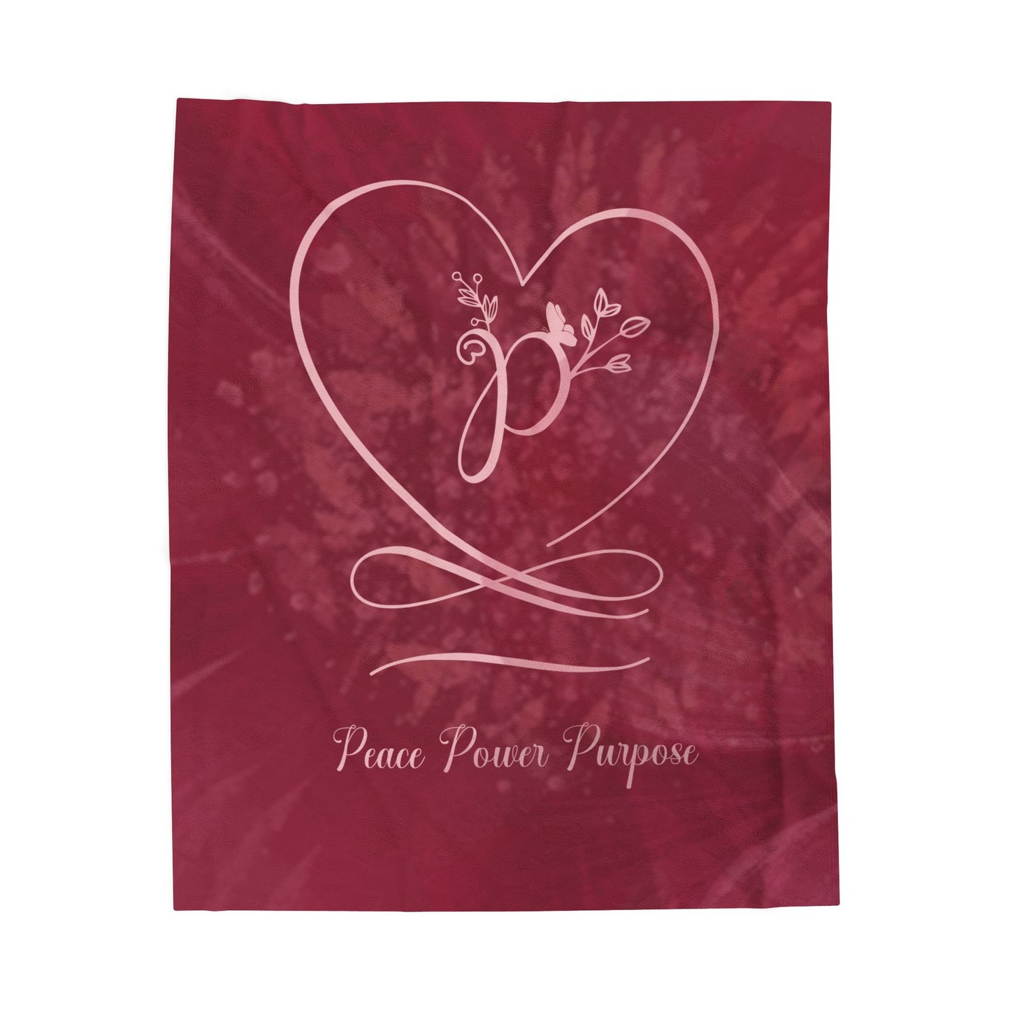 Peace 2 Velveteen Plush Blanket