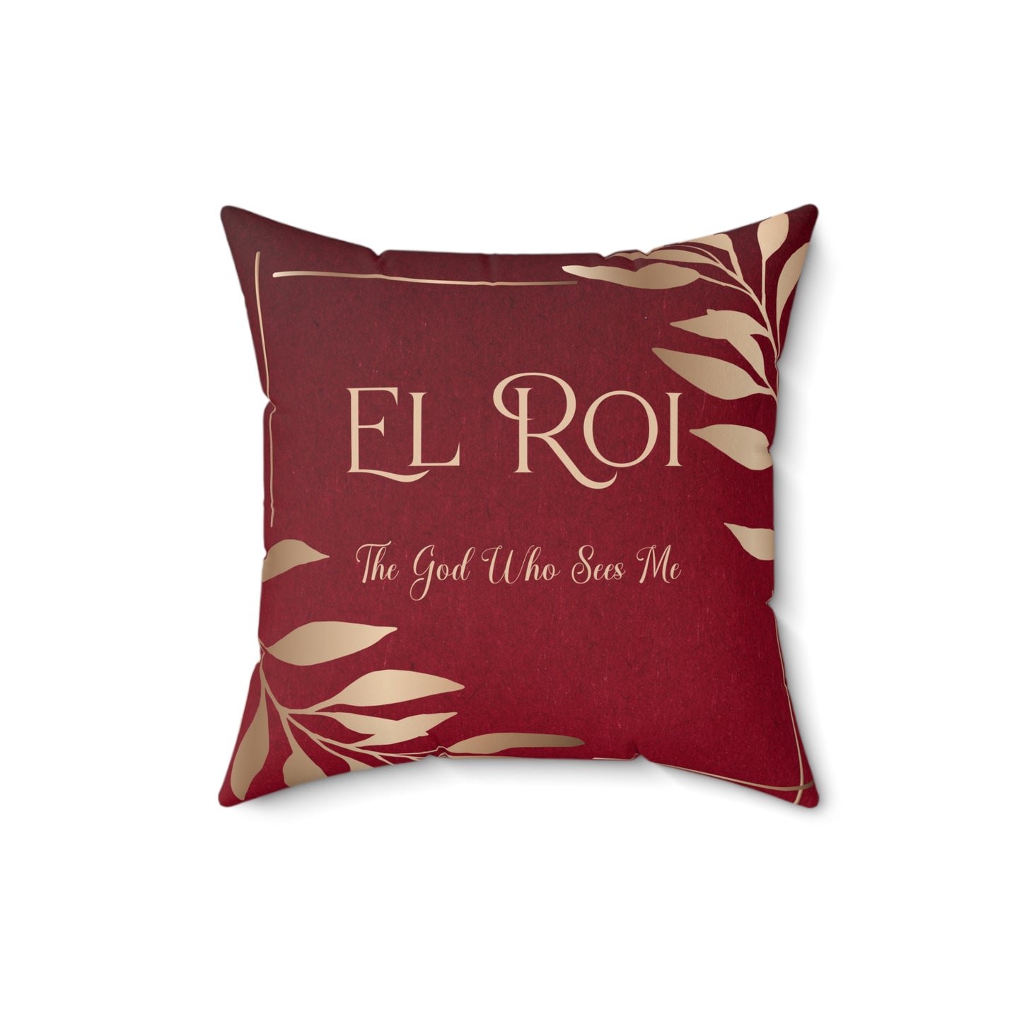 El Roi - (Ruby) Faux Suede Square Pillow