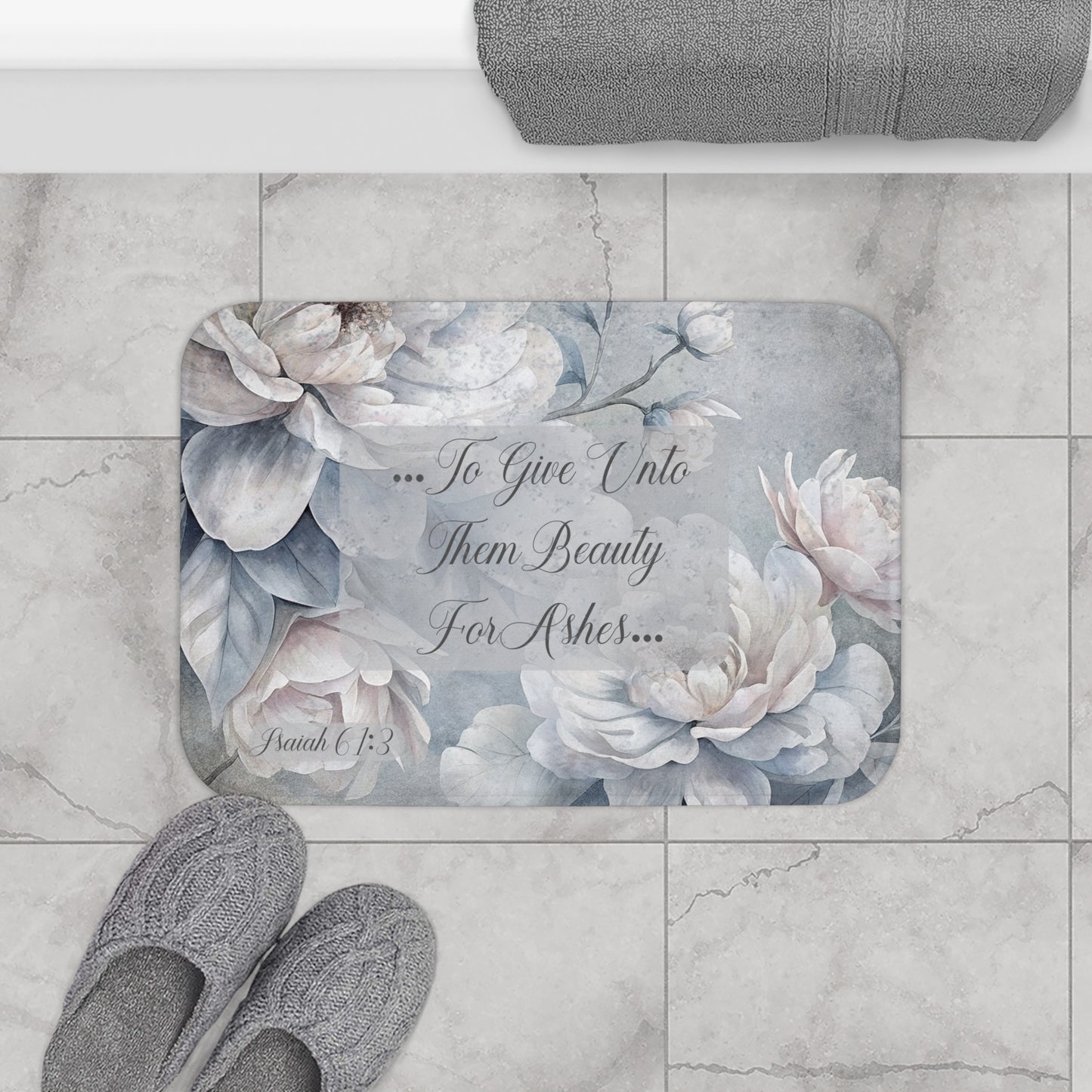 Beauty for Ashes Bath Mat