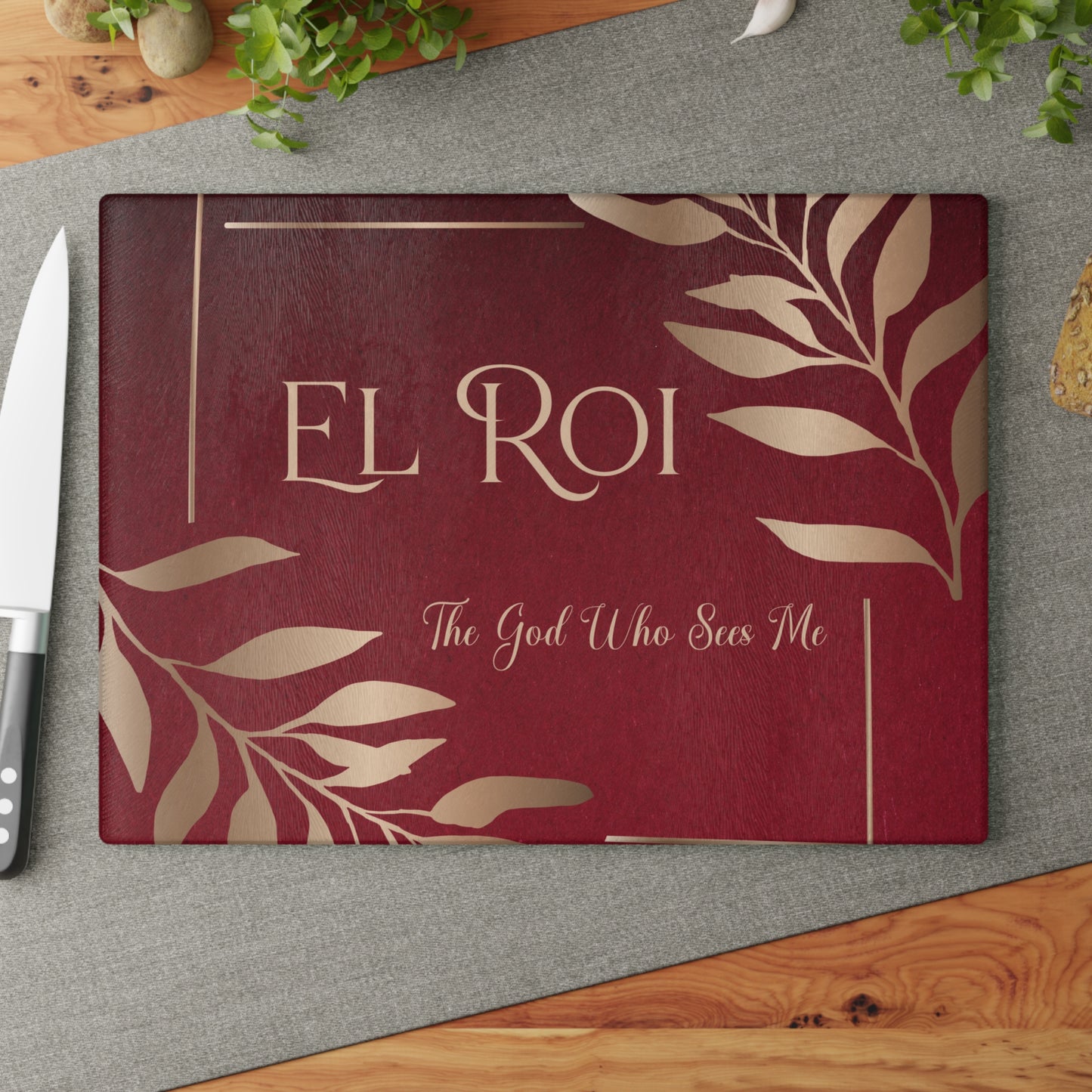 El Roi - (Ruby) Glass Cutting Board