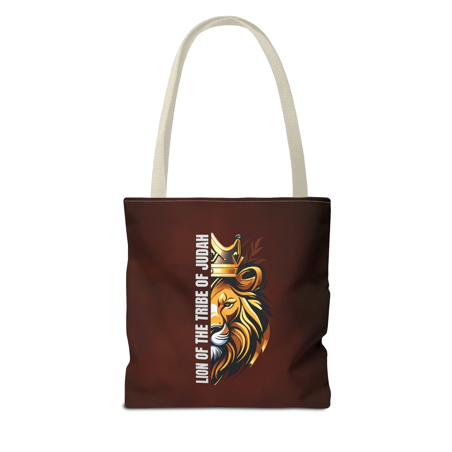 Lion of the Tribe of Judah (Brown) Tote Bag (AOP)