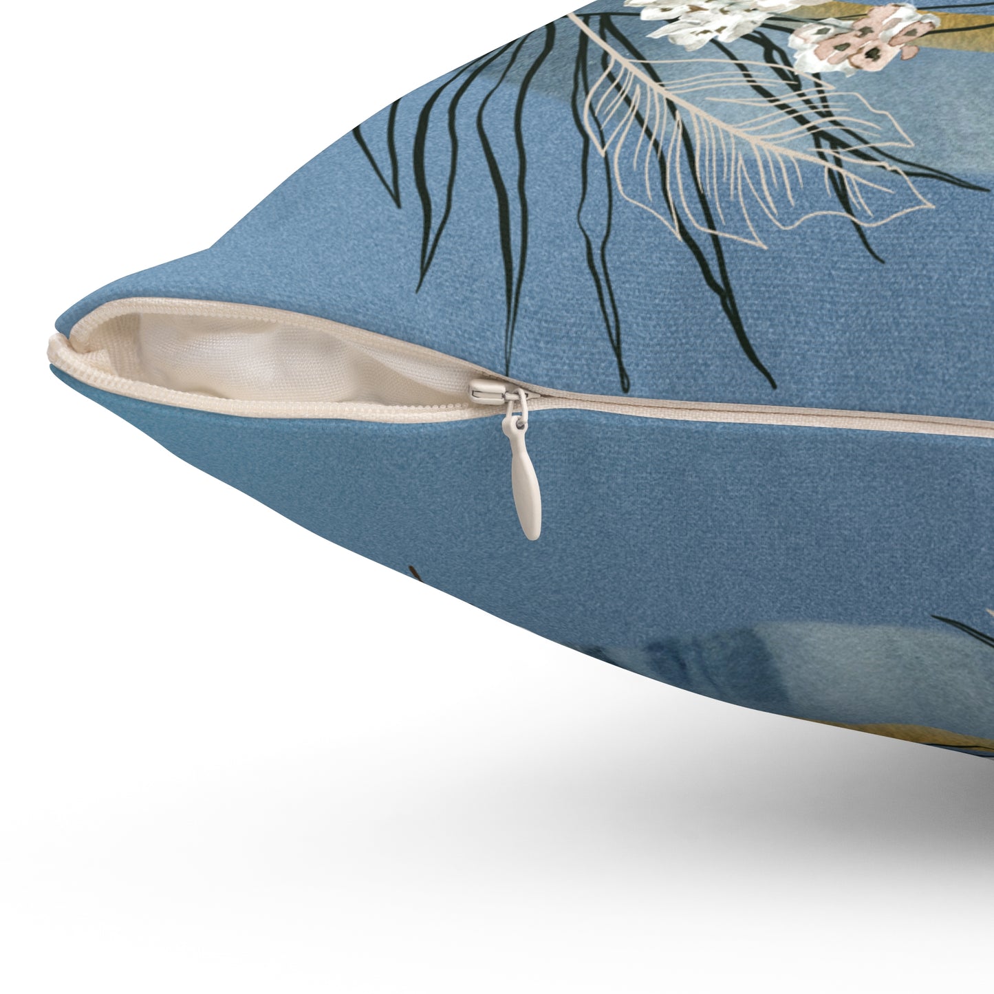 Bonjour la foi Spun Polyester Square Pillow