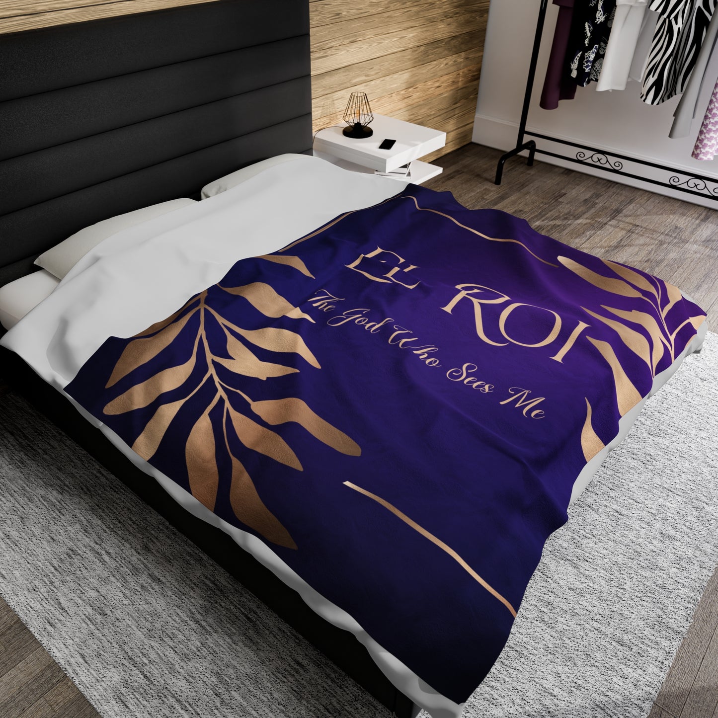 El Roi (Amethyst) Velveteen Plush Blanket
