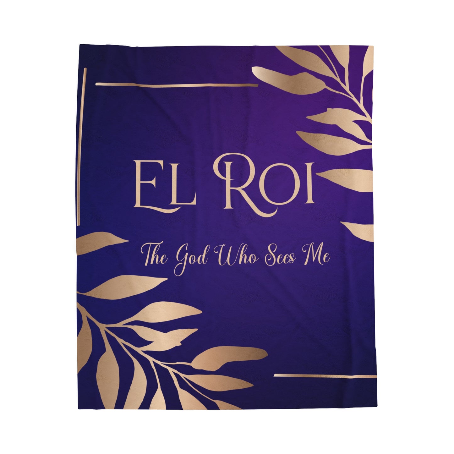 El Roi (Amethyst) Velveteen Plush Blanket