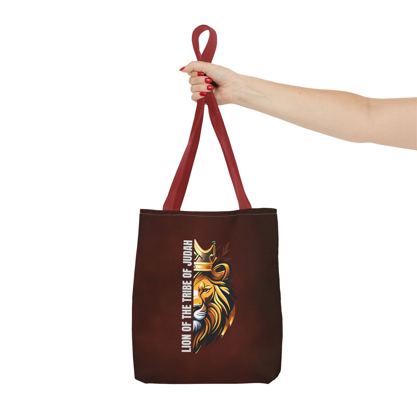 Lion of the Tribe of Judah (Brown) Tote Bag (AOP)