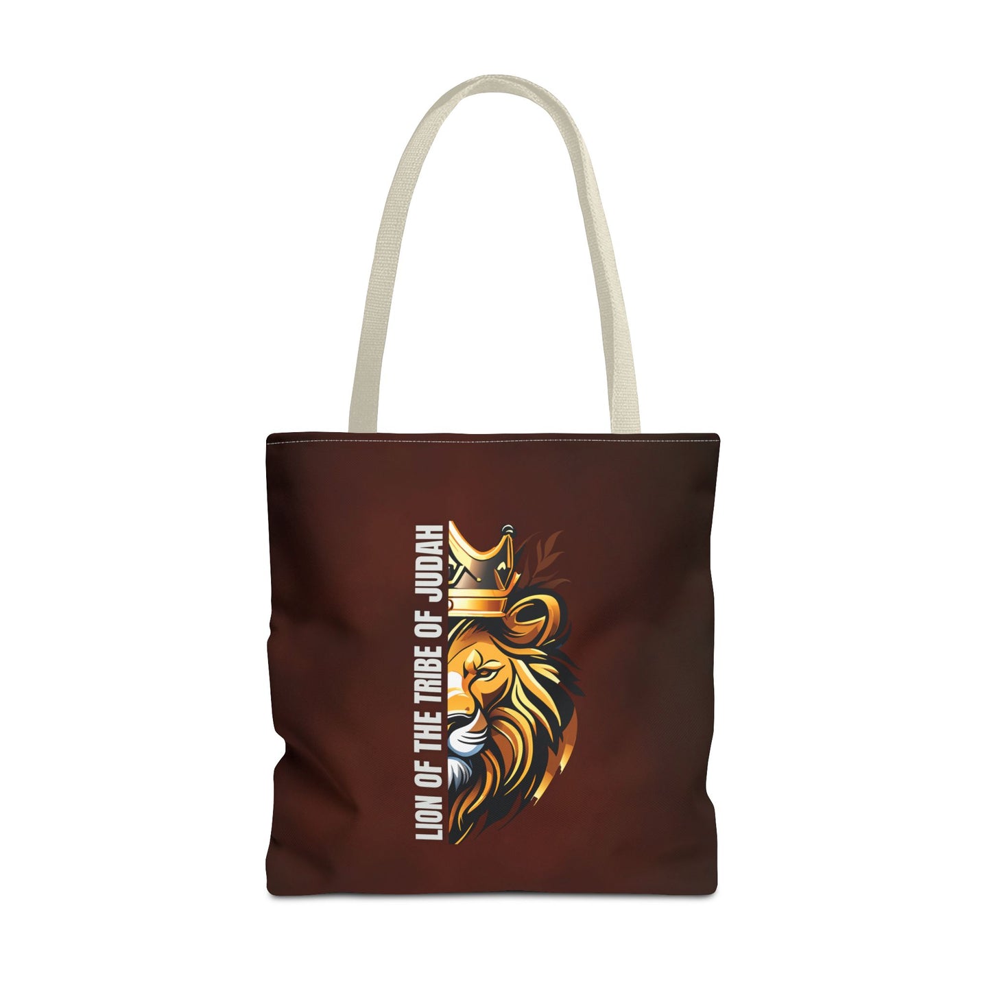 Lion of the Tribe of Judah (Brown) Tote Bag (AOP)