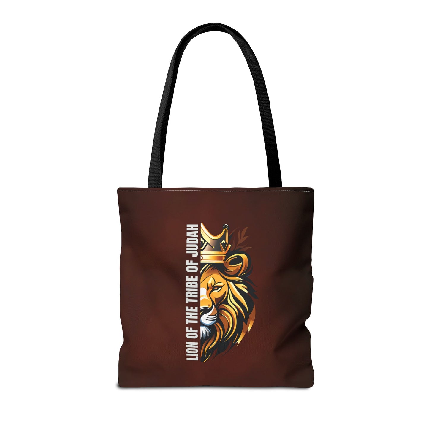 Lion of the Tribe of Judah (Brown) Tote Bag (AOP)