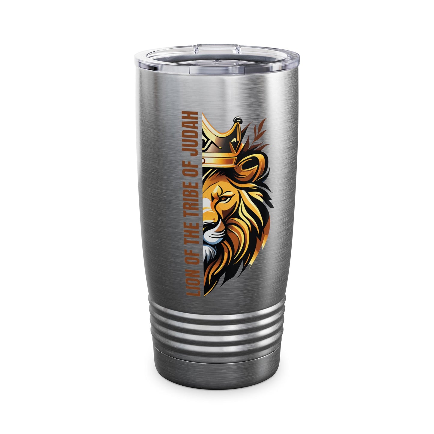 Lion of the Tribe of Judah (Brown Print) Ringneck Tumbler, 20oz