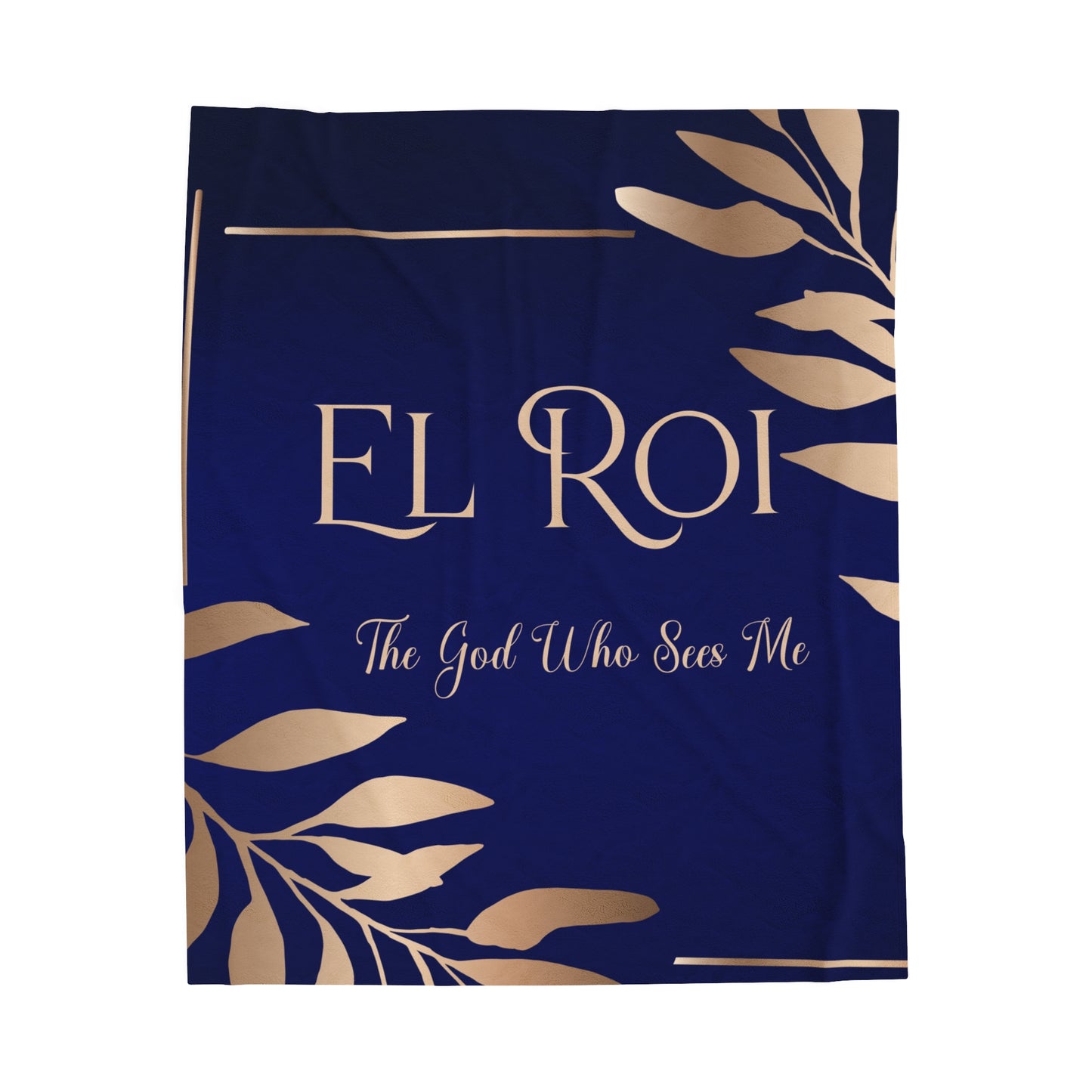 El Roi (Sapphire) Velveteen Plush Blanket