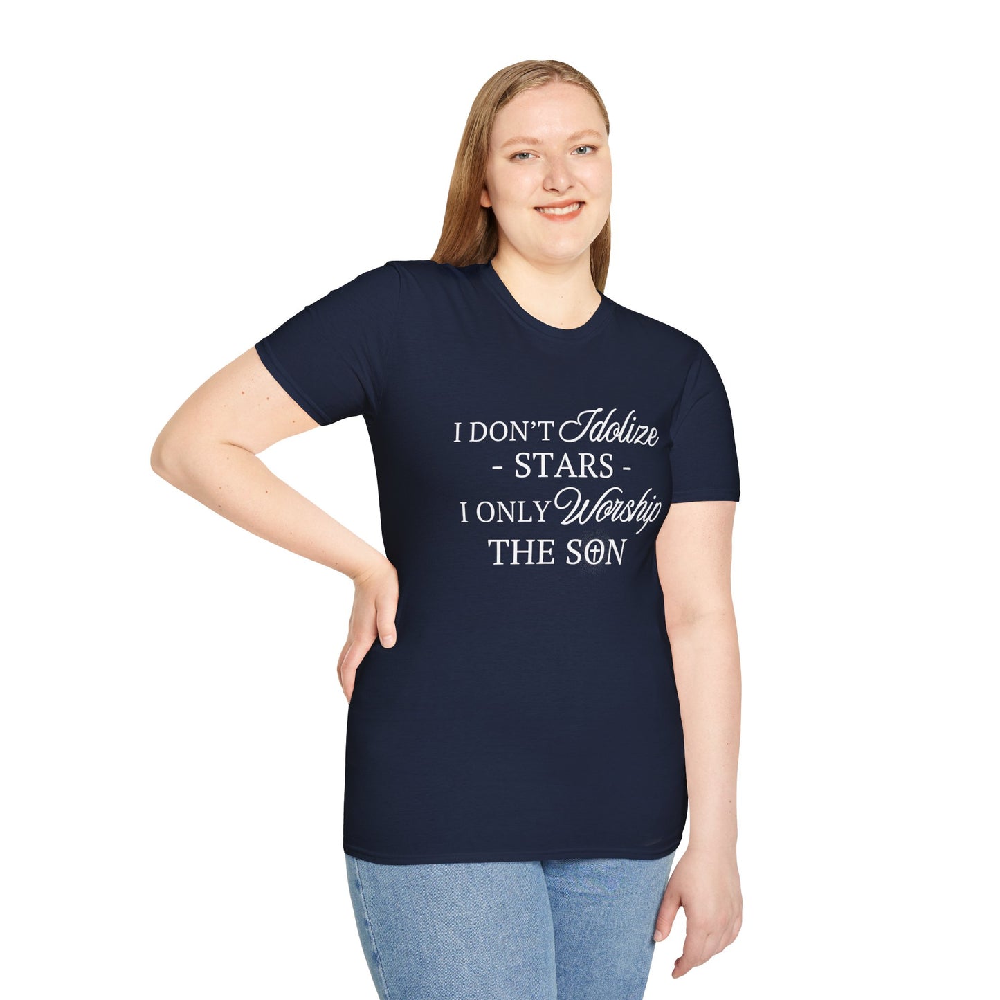 The Son (White Print) Unisex Softstyle T-Shirt