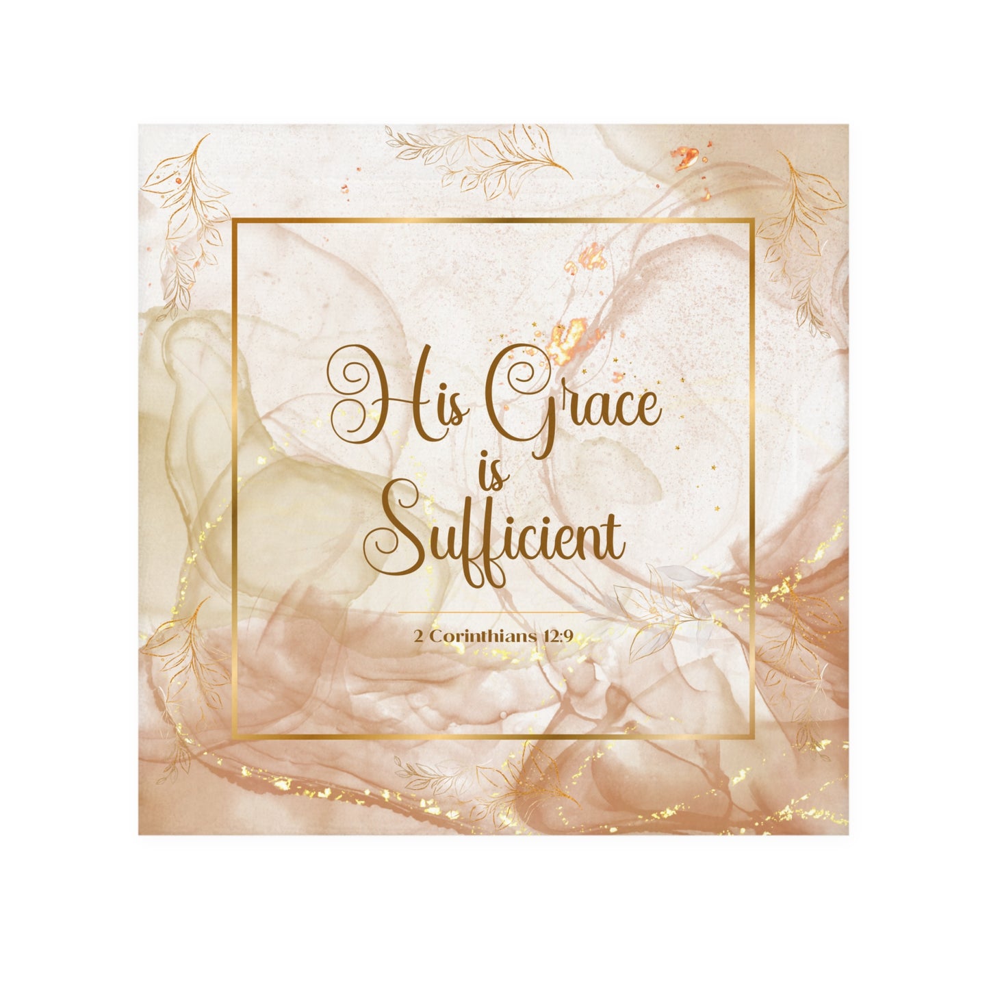His Grace (Beige/Gold) Face Towel