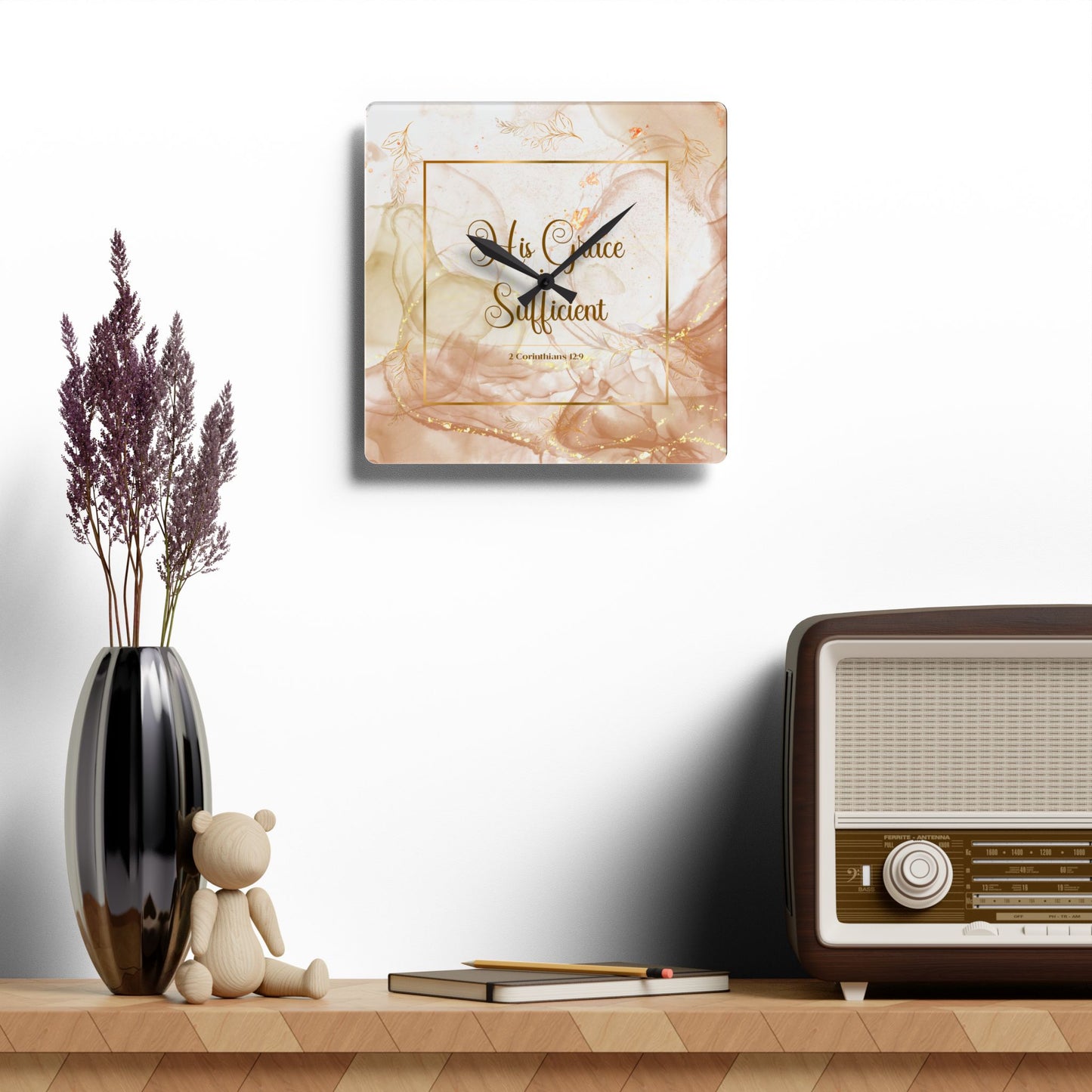 His Grace Acrylic Wall Clock