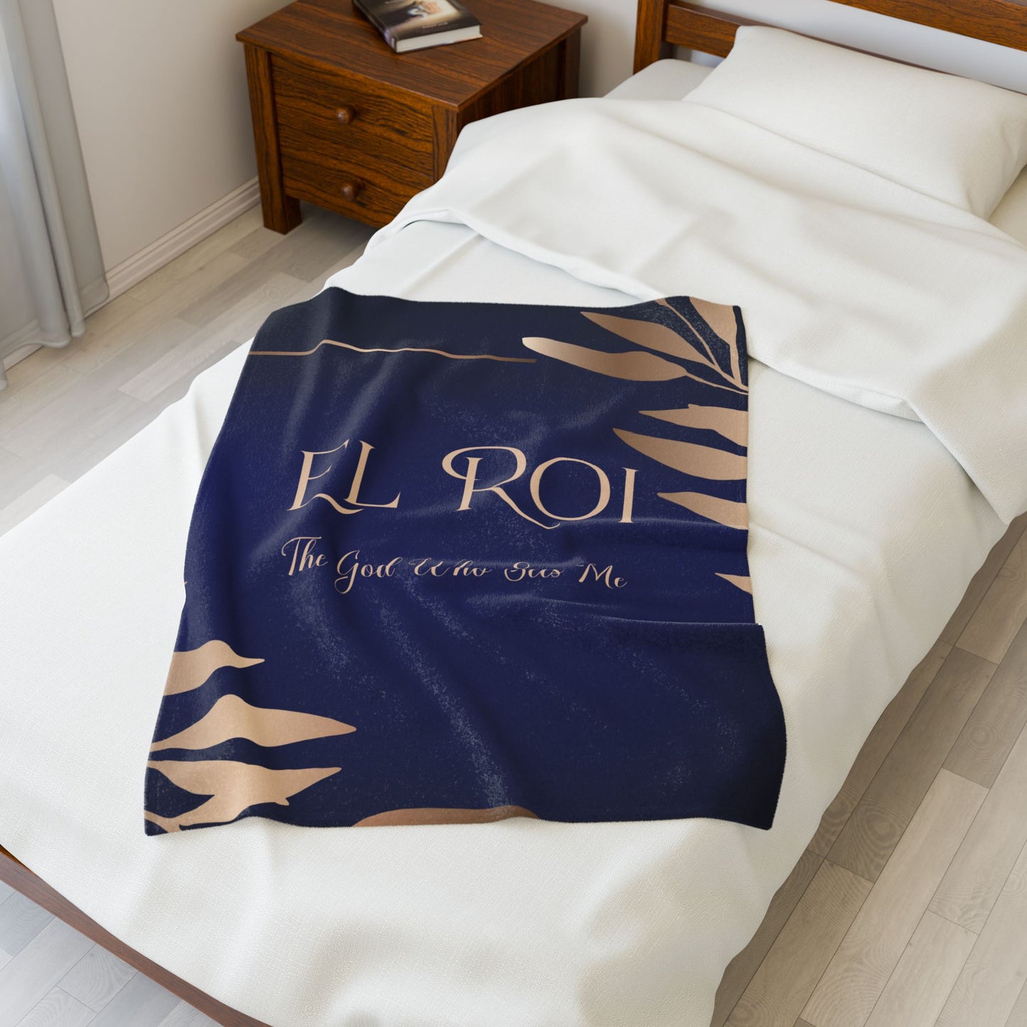 El Roi (Sapphire) Velveteen Plush Blanket