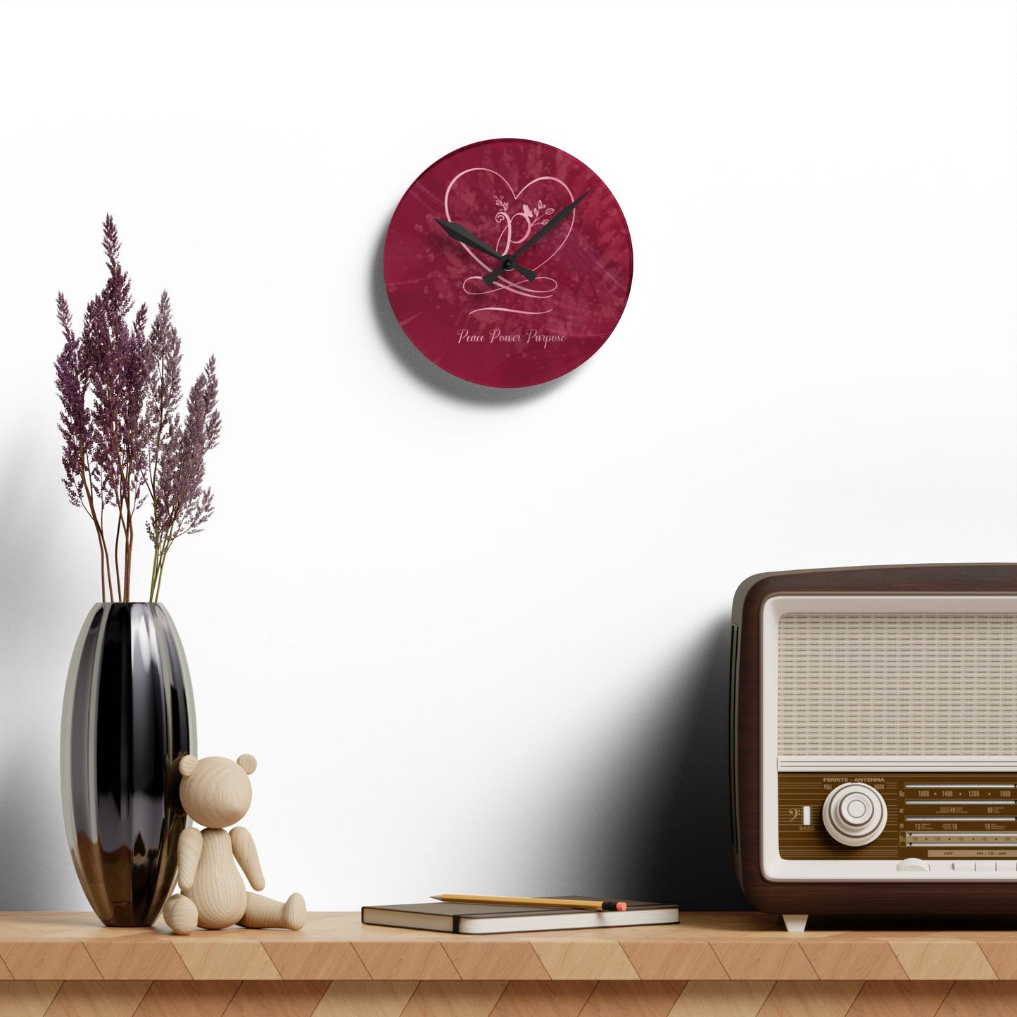 Peace 2 Acrylic Wall Clock