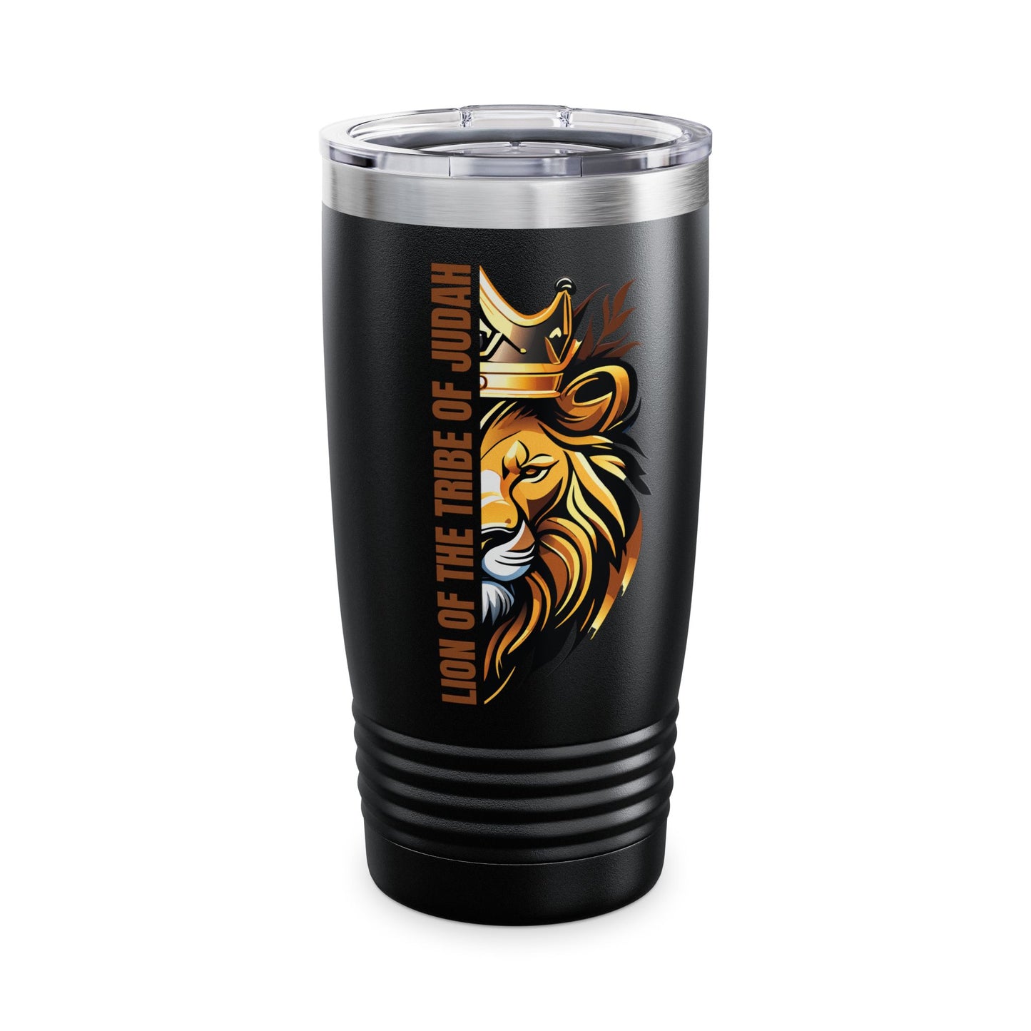 Lion of the Tribe of Judah (Brown Print) Ringneck Tumbler, 20oz