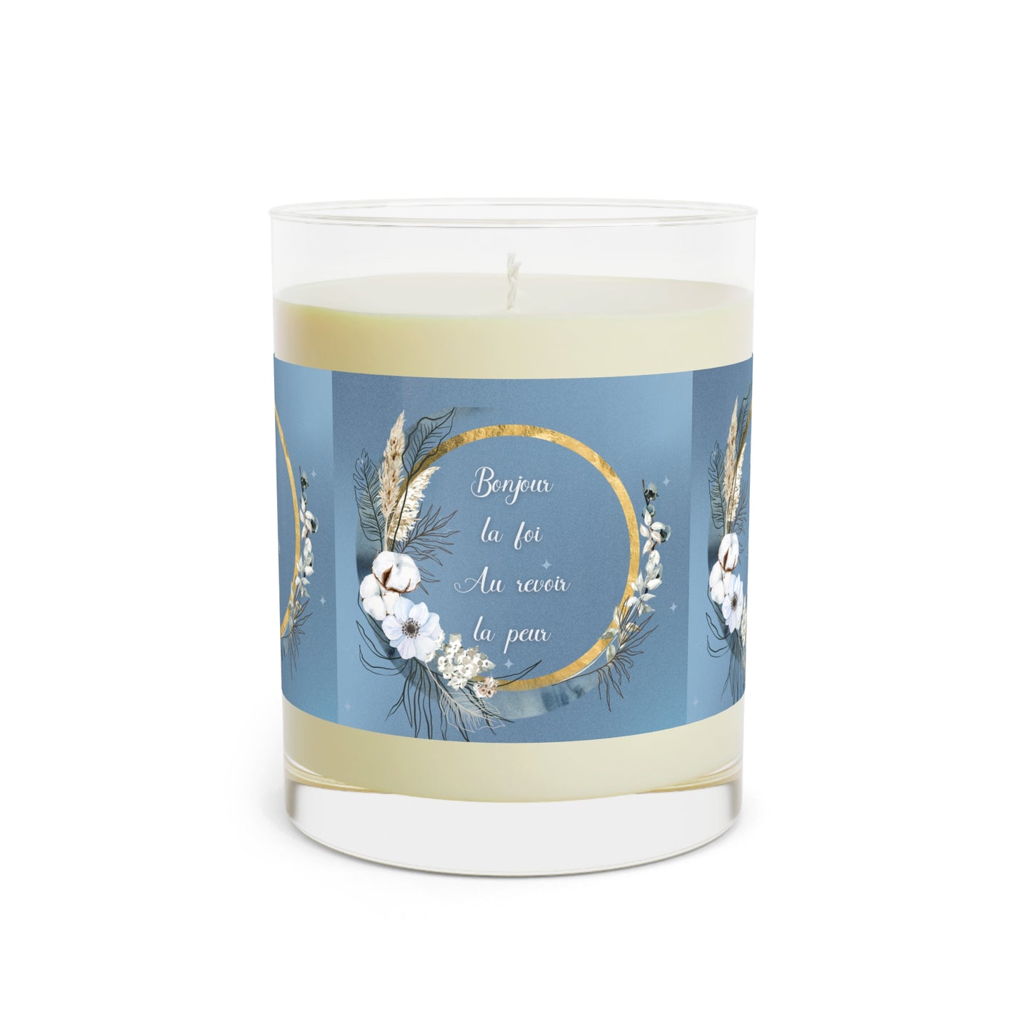 Bonjour la foi Scented Candle - Full Glass, 11oz