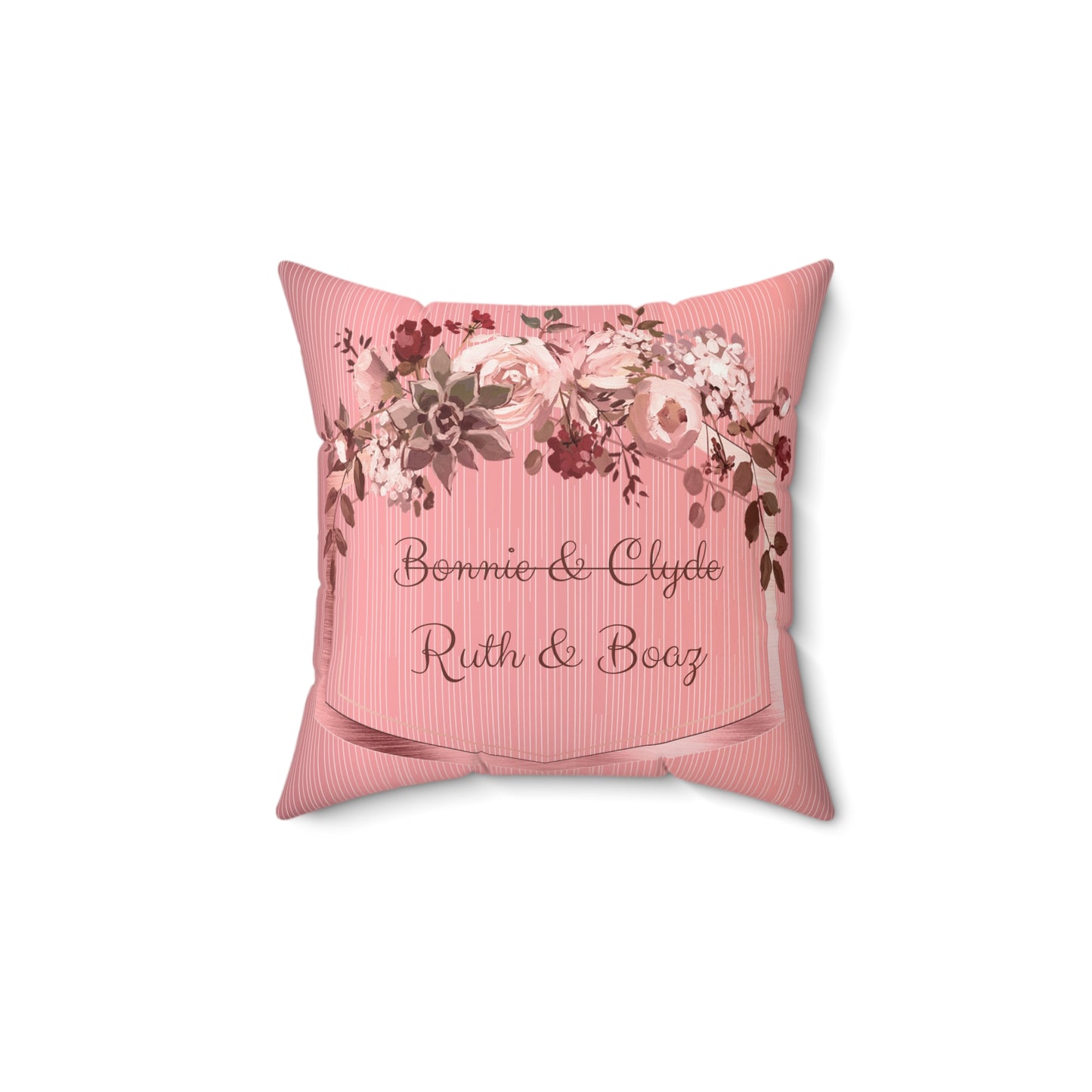 Ruth & Boaz Faux Suede Square Pillow