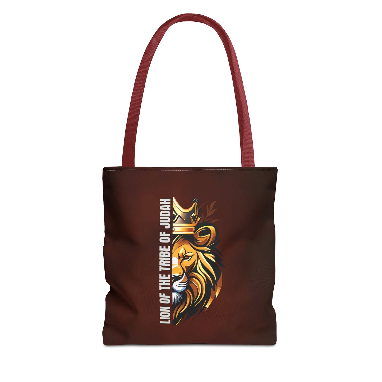 Lion of the Tribe of Judah (Brown) Tote Bag (AOP)