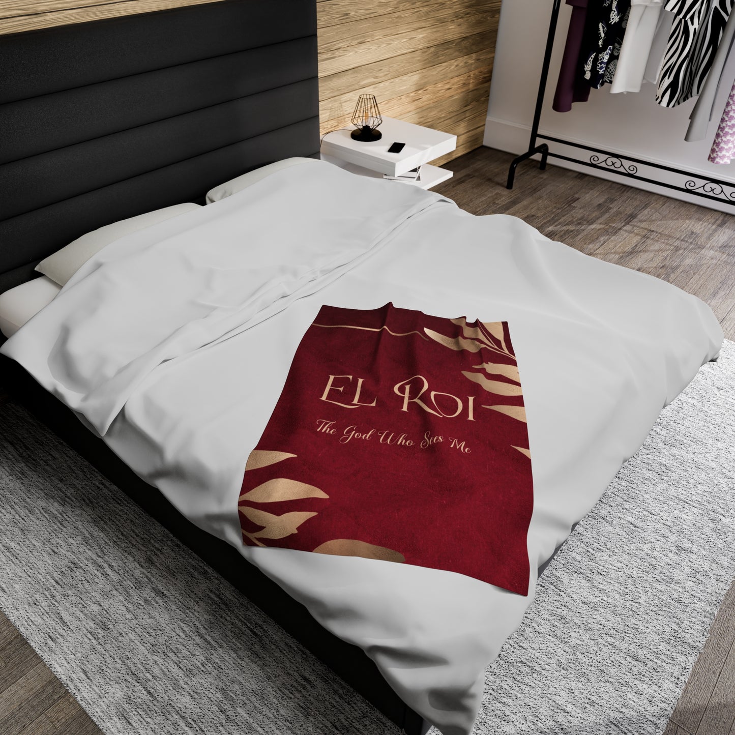 El Roi (Ruby)Velveteen Plush Blanket