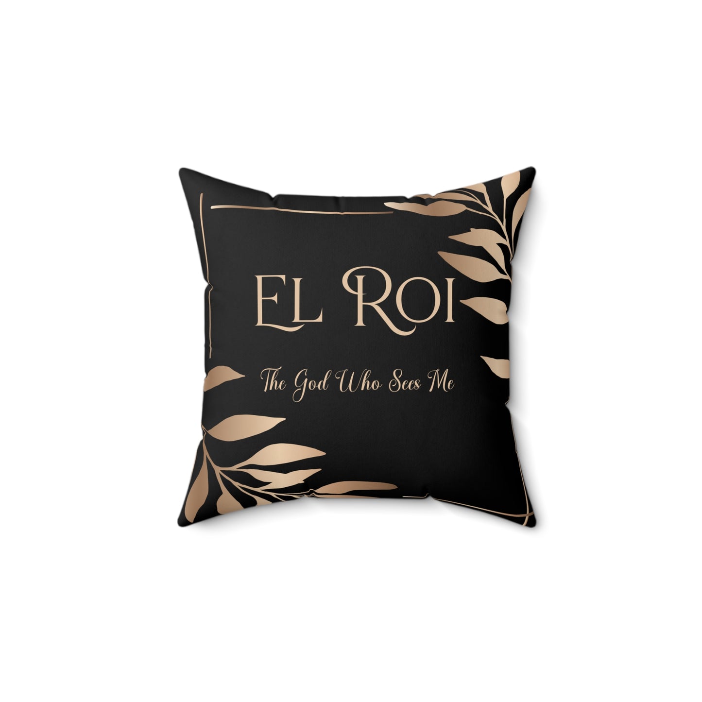 El Roi - (Onyx) Faux Suede Square Pillow