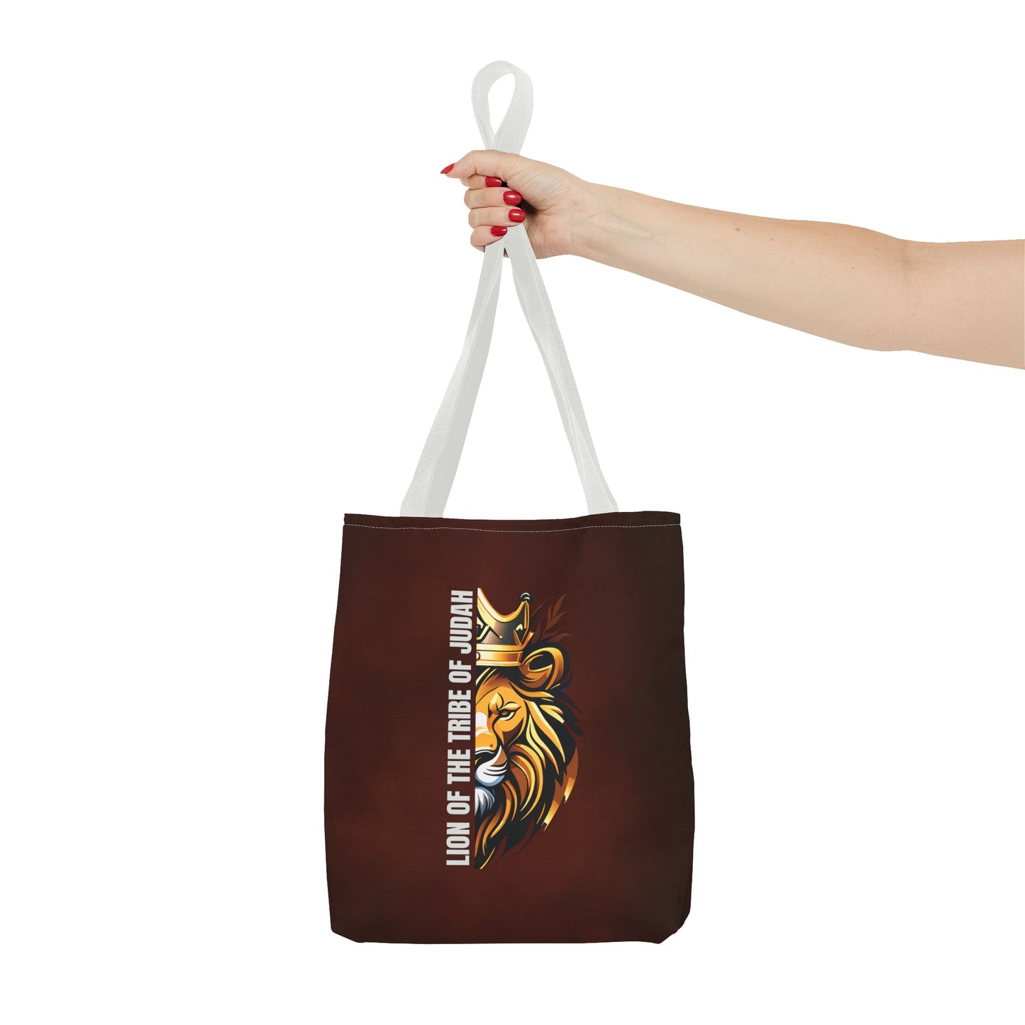Lion of the Tribe of Judah (Brown) Tote Bag (AOP)