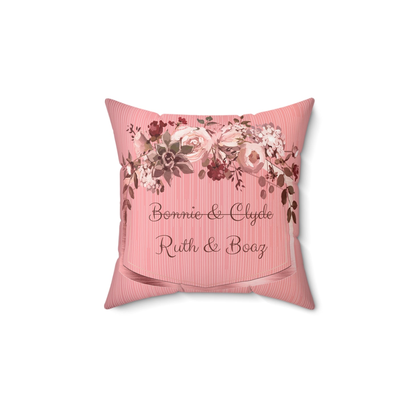 Ruth & Boaz Faux Suede Square Pillow