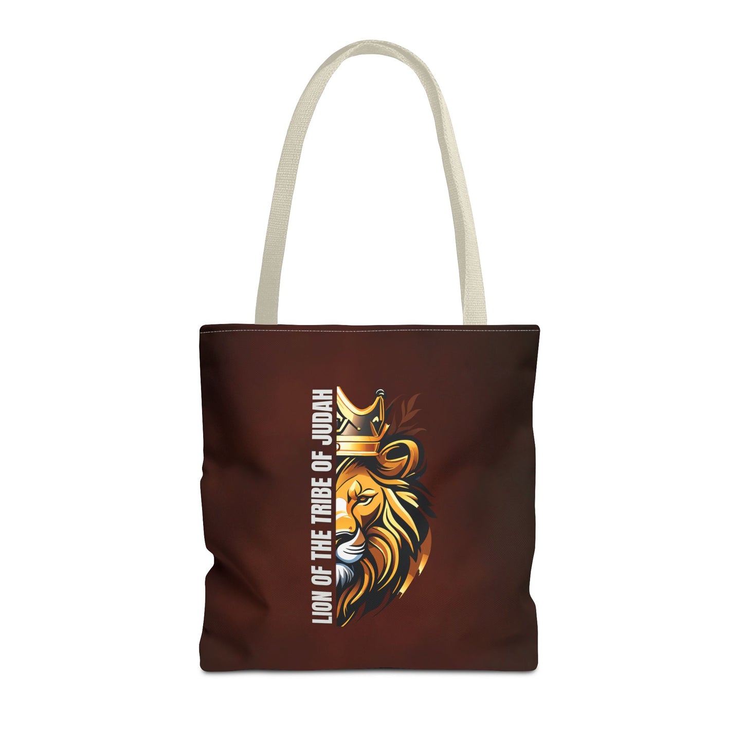 Lion of the Tribe of Judah (Brown) Tote Bag (AOP)