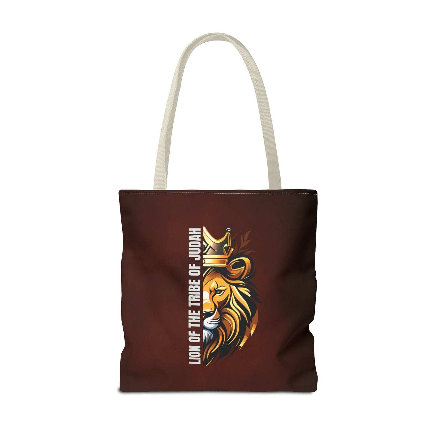 Lion of the Tribe of Judah (Brown) Tote Bag (AOP)