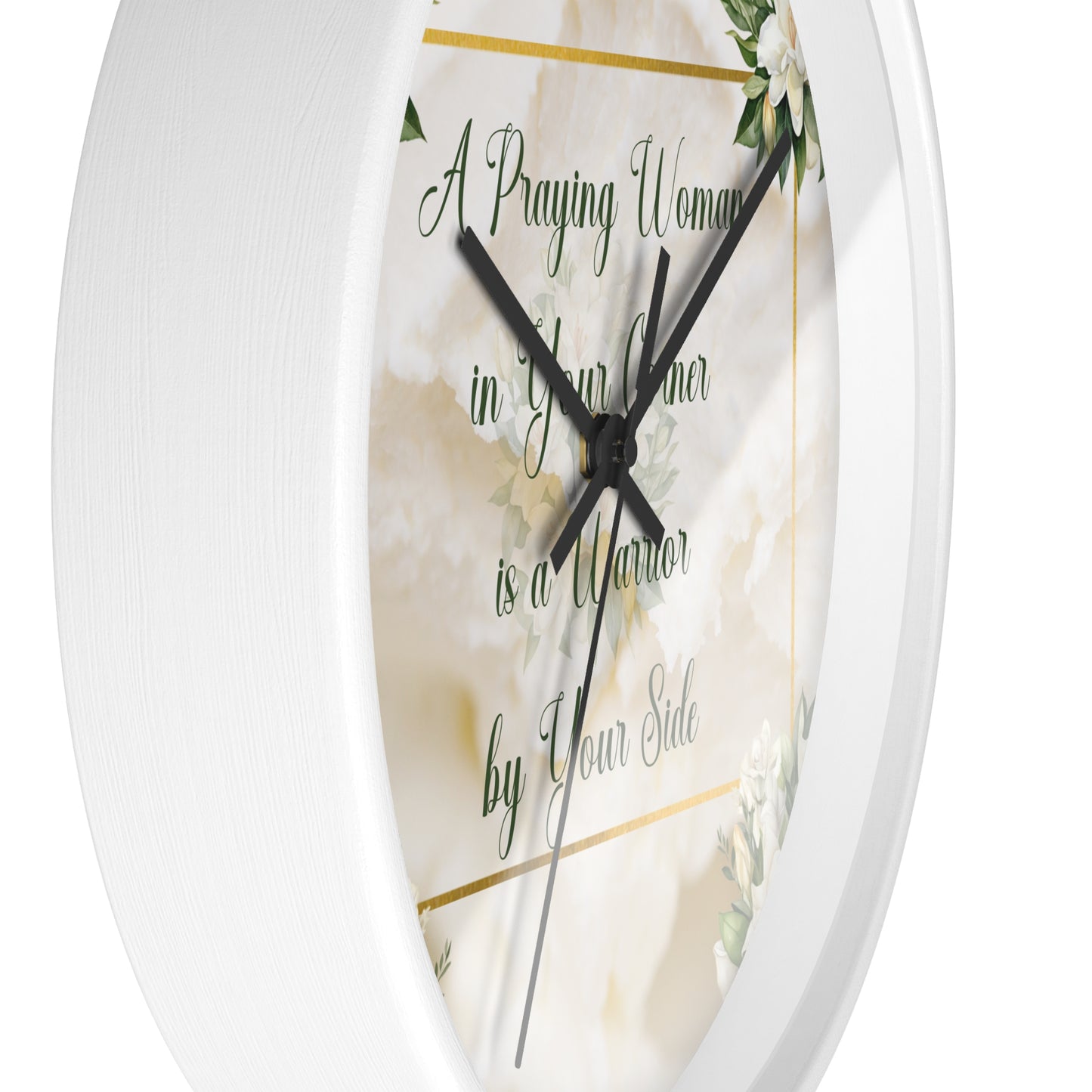 A Praying Woman (Cream) Wall Clock