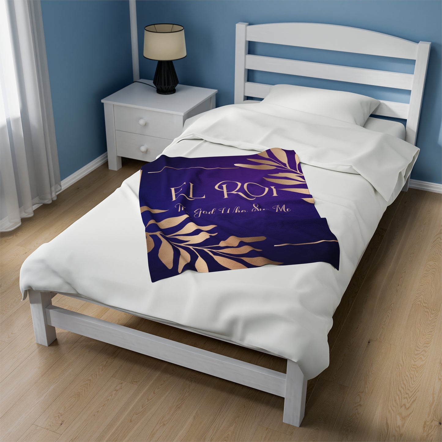 El Roi (Amethyst) Velveteen Plush Blanket