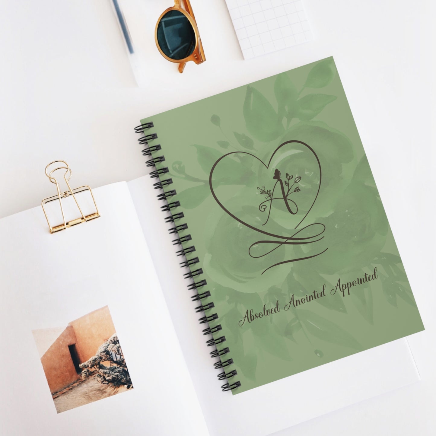 Anointed Spiral Notebook - Ruled Line