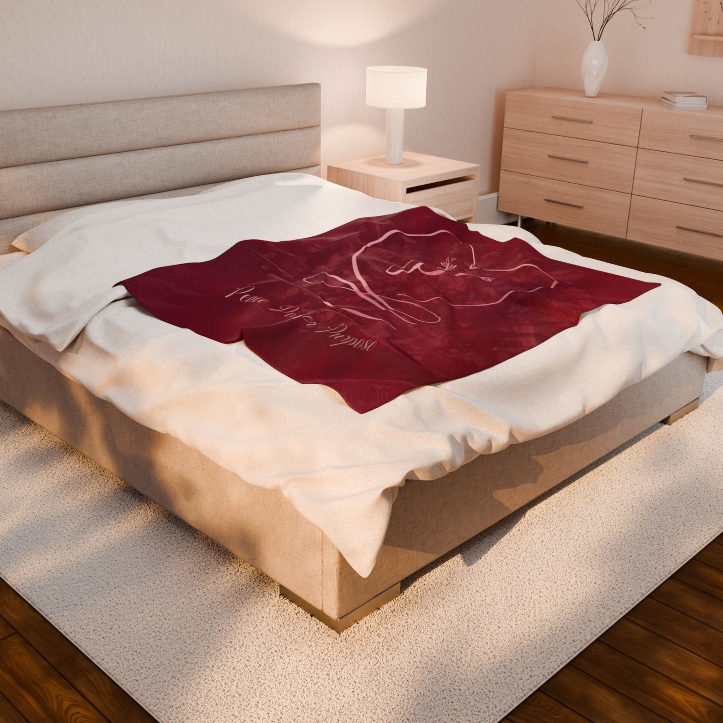 Peace 2 Velveteen Plush Blanket