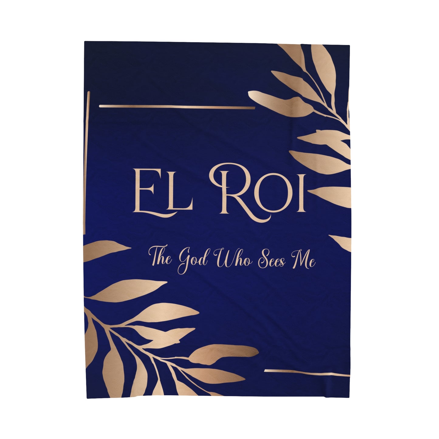 El Roi (Sapphire) Velveteen Plush Blanket