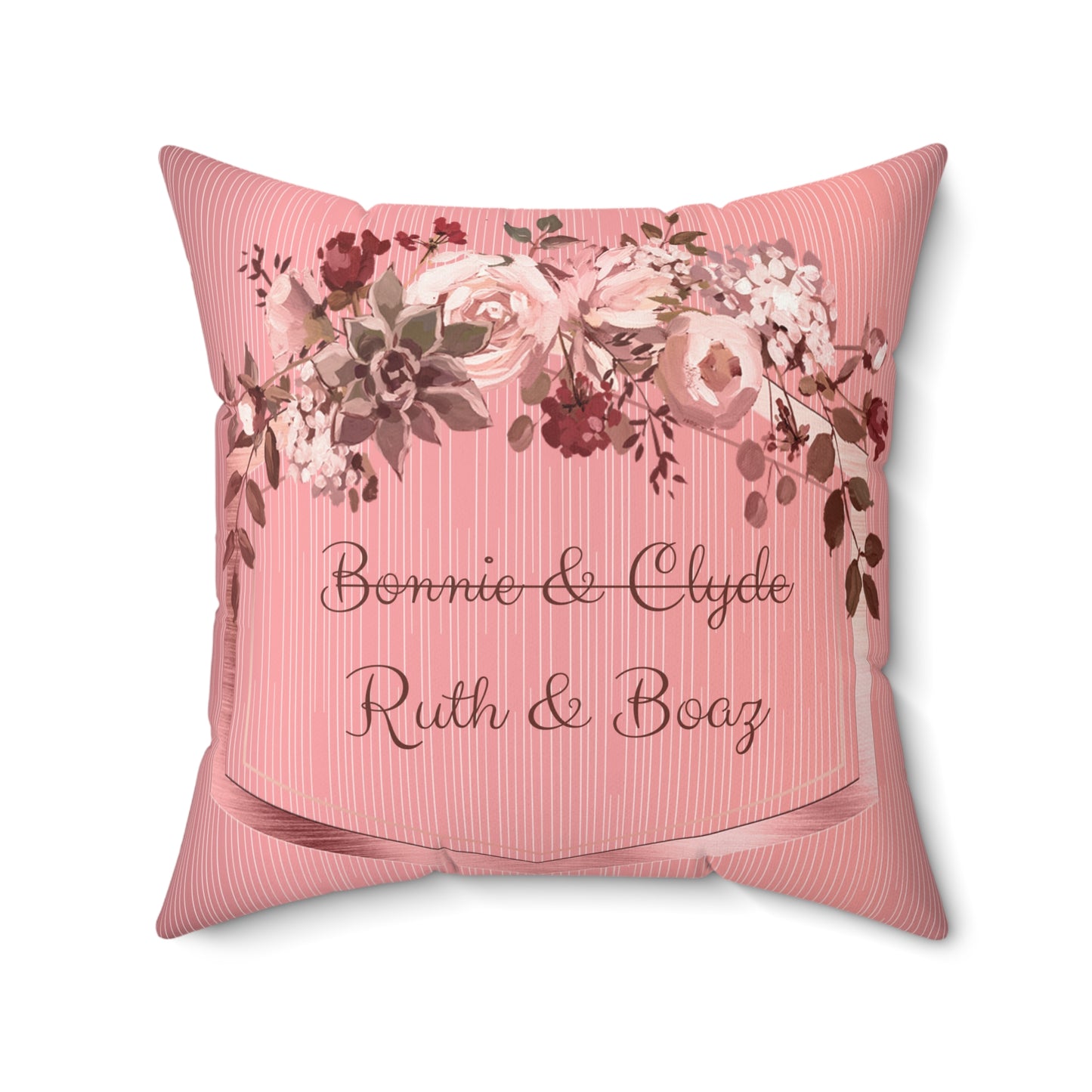 Ruth & Boaz Faux Suede Square Pillow