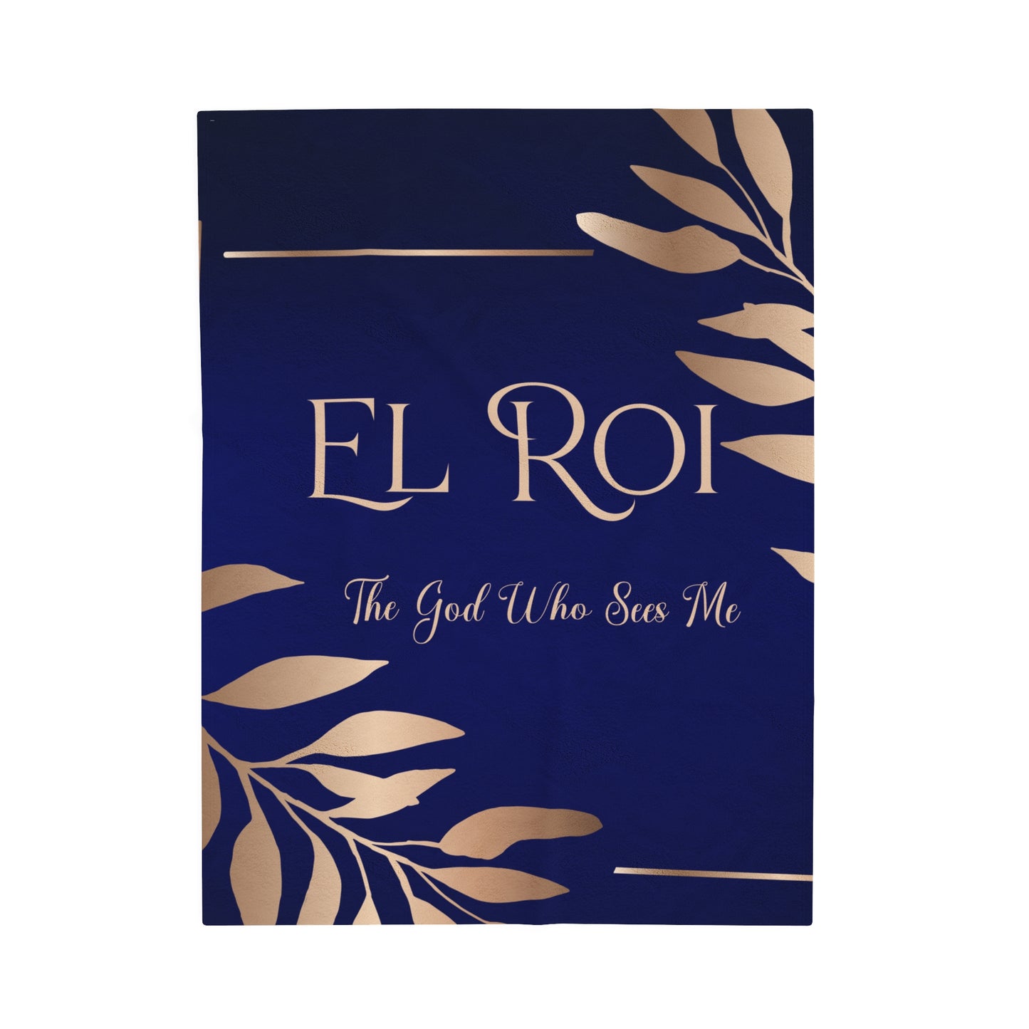 El Roi (Sapphire) Velveteen Plush Blanket