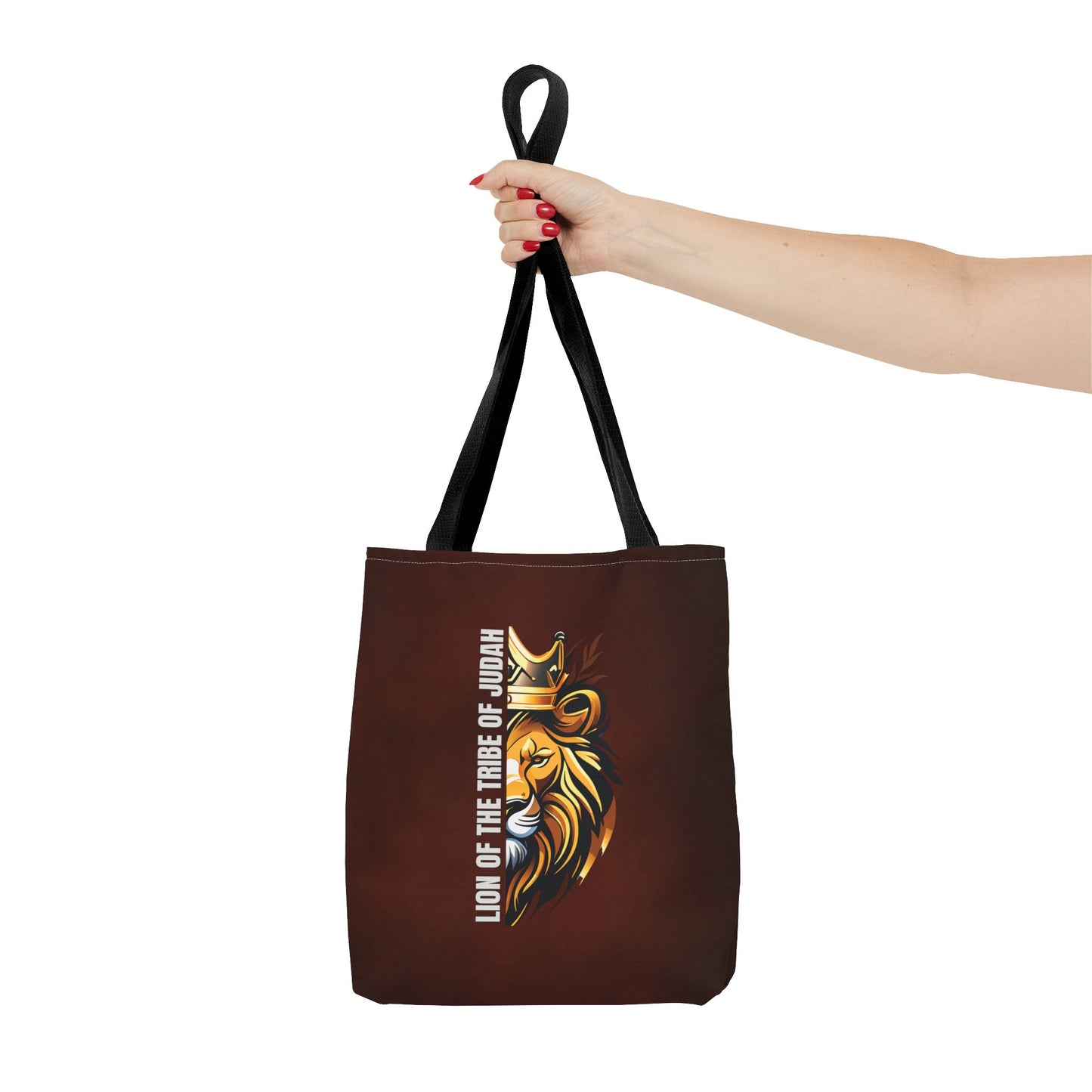 Lion of the Tribe of Judah (Brown) Tote Bag (AOP)