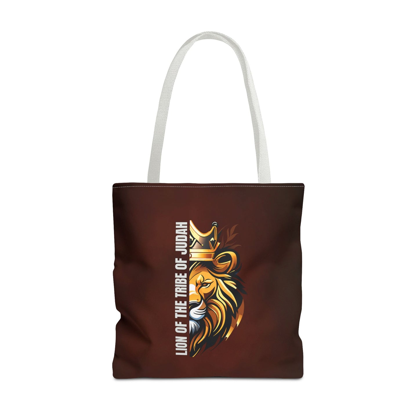 Lion of the Tribe of Judah (Brown) Tote Bag (AOP)
