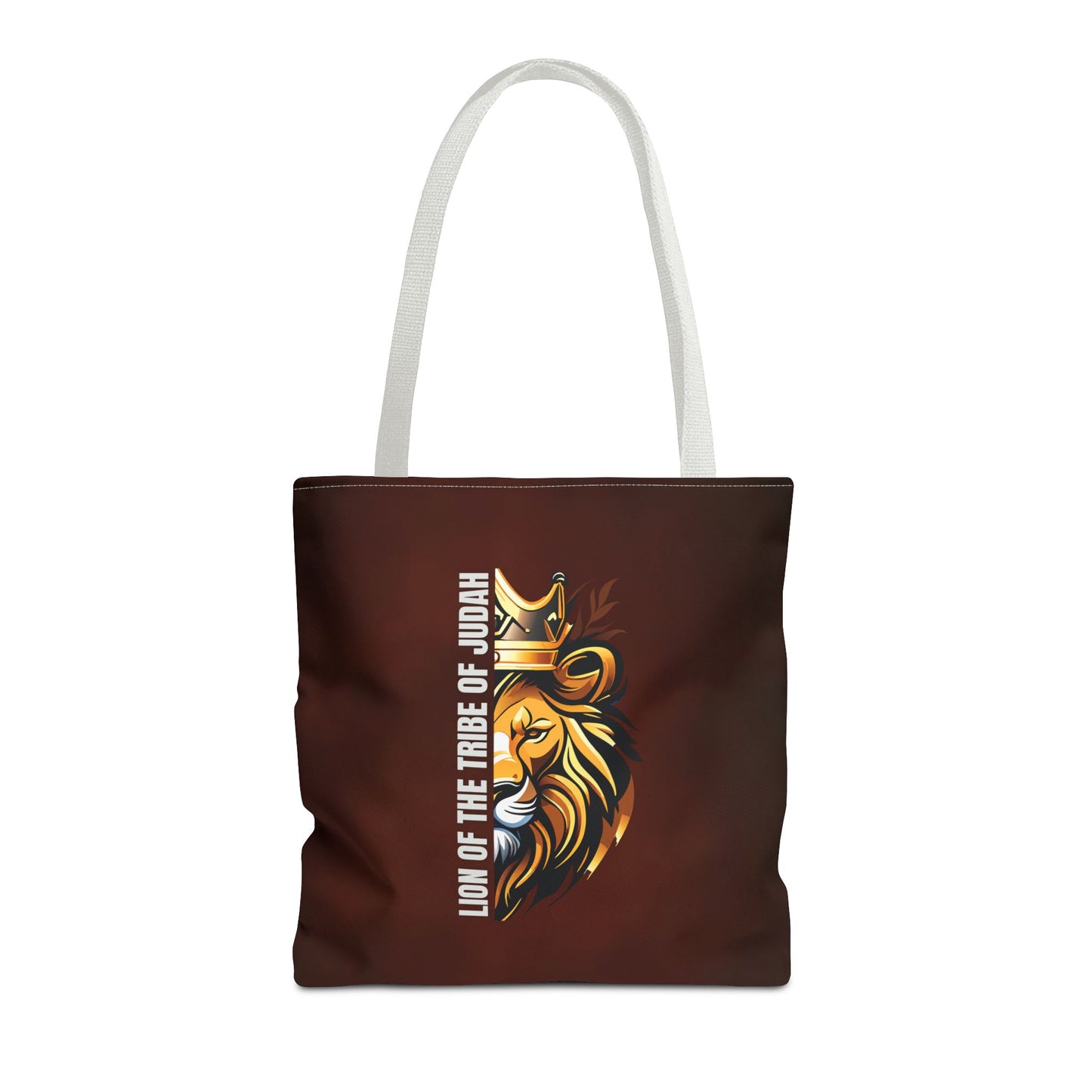 Lion of the Tribe of Judah (Brown) Tote Bag (AOP)